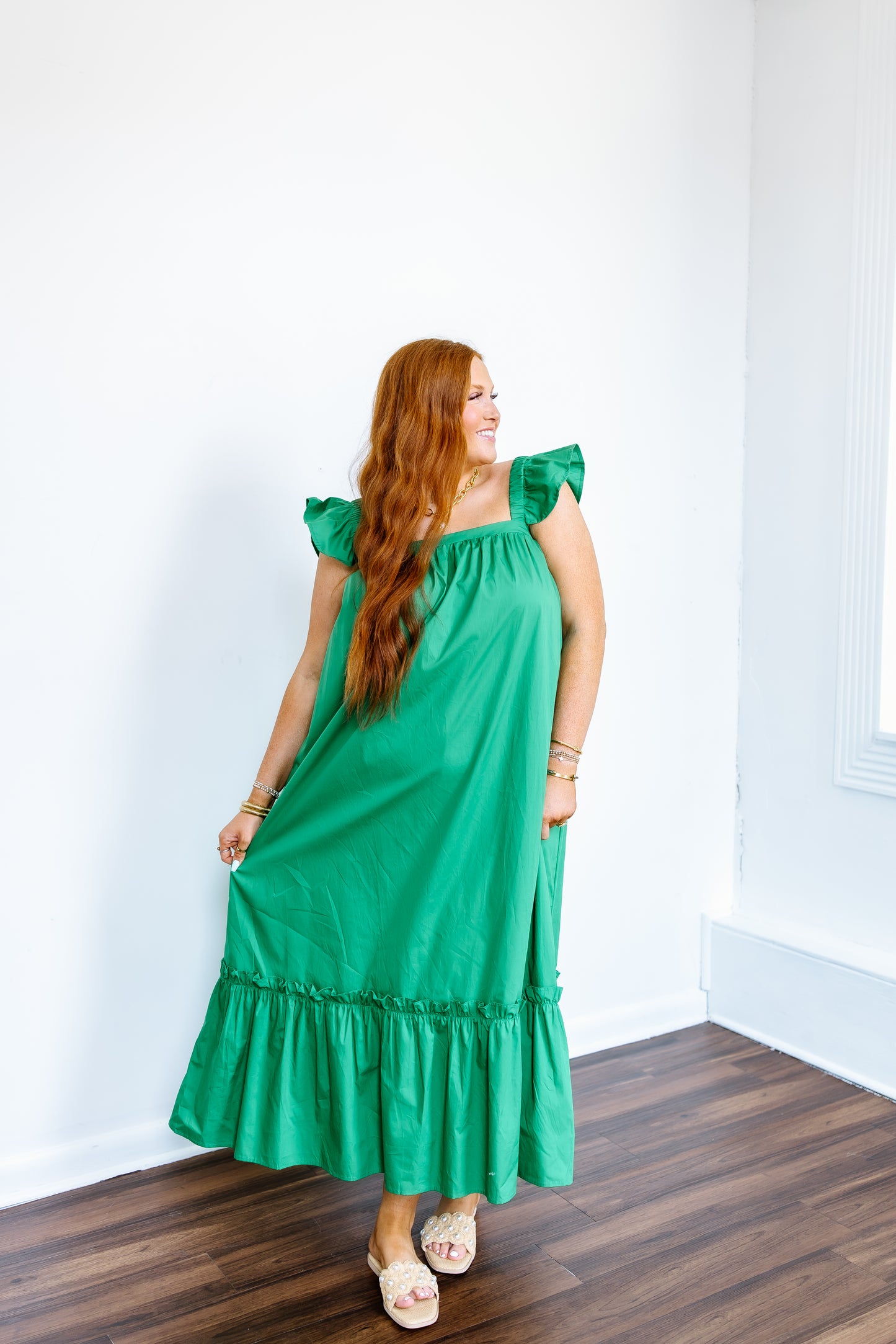 HEADED TO THE GREEN DRESS