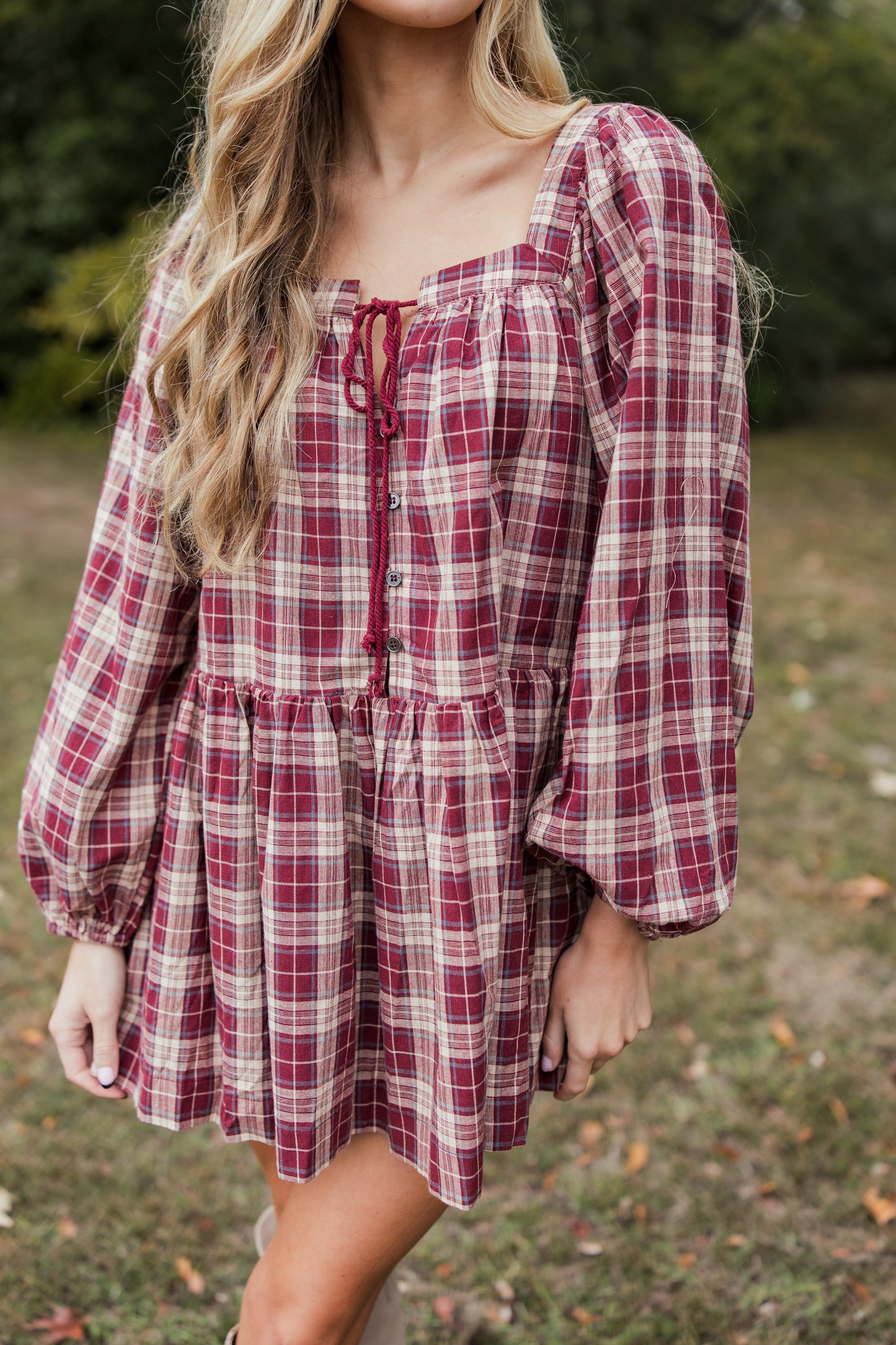 AALIYAH PLAID MINI DRESS