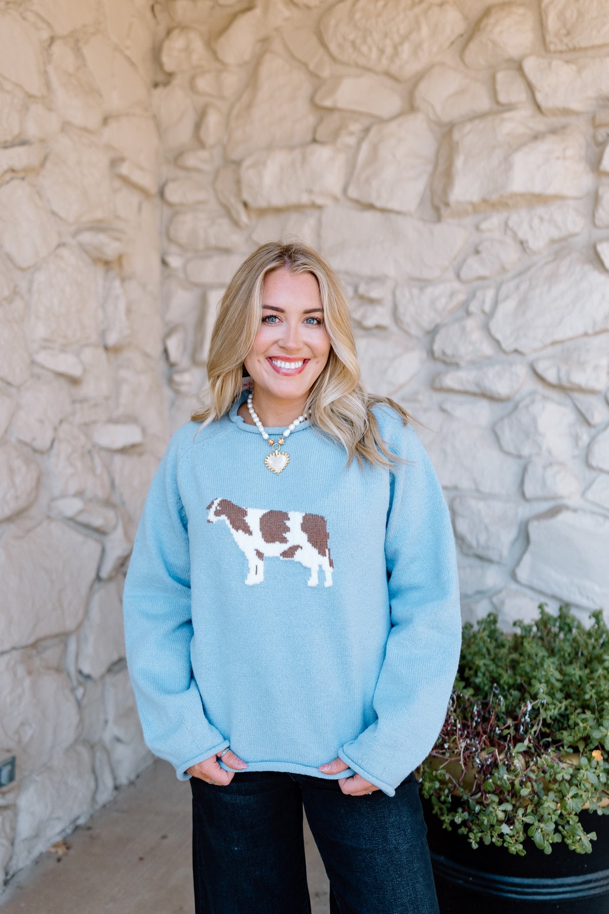 COW SWEATER TOP