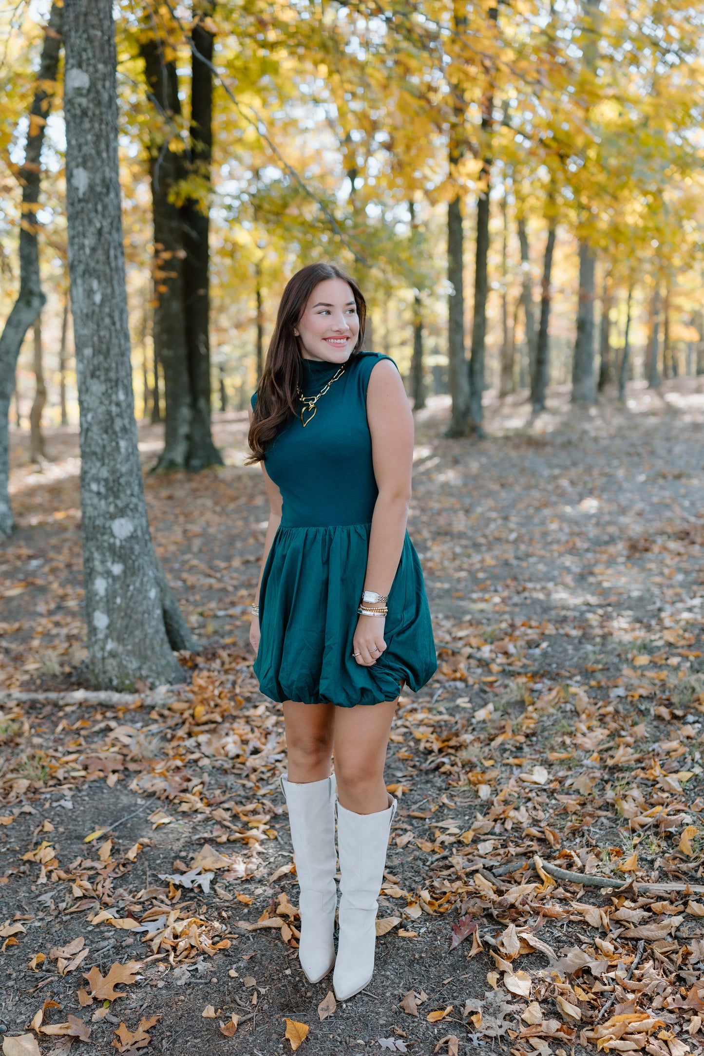 REMINDING YOU FITTED BUBBLE MINI DRESS