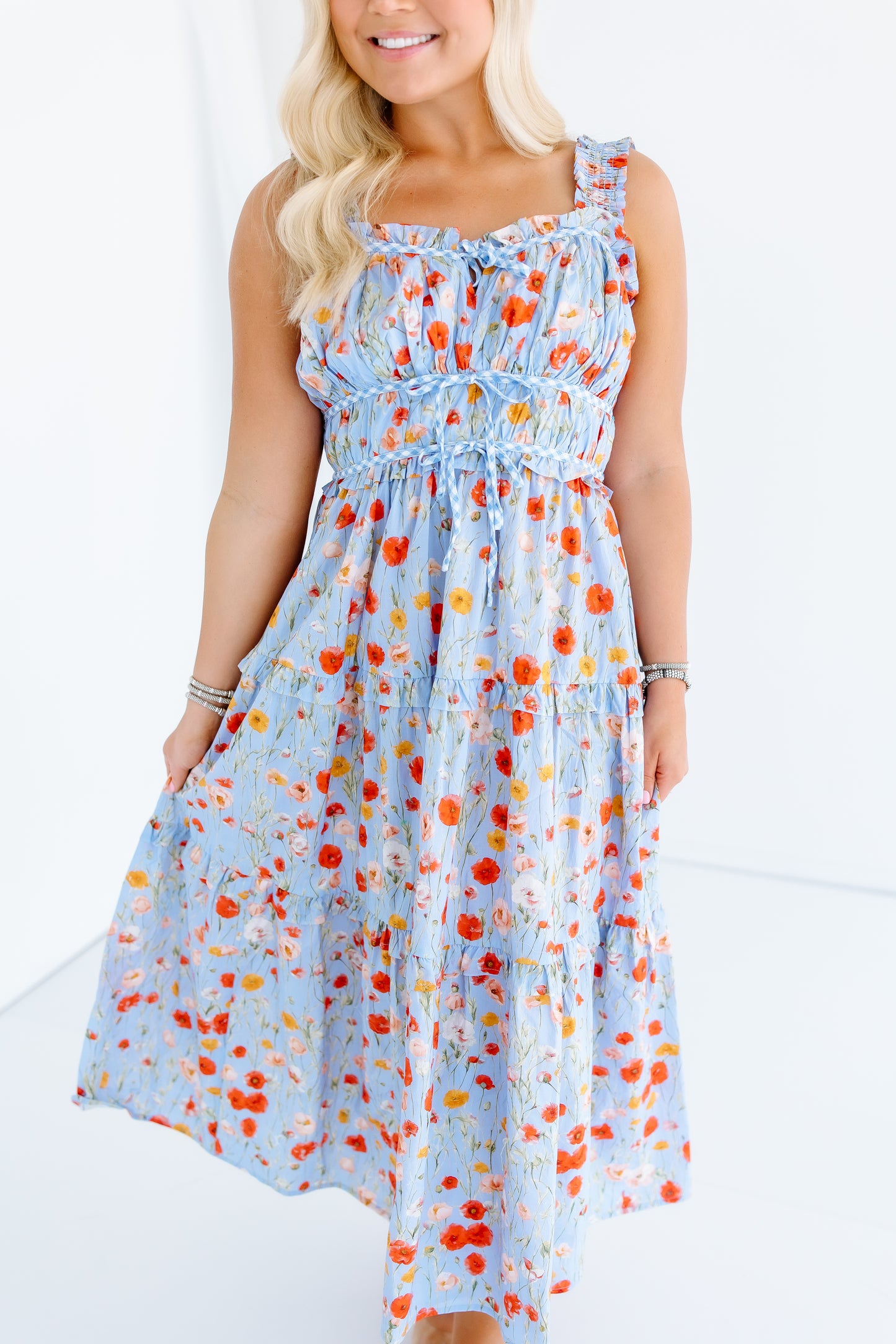 ALL ABOUT THE DETAIL MIDI DRESS