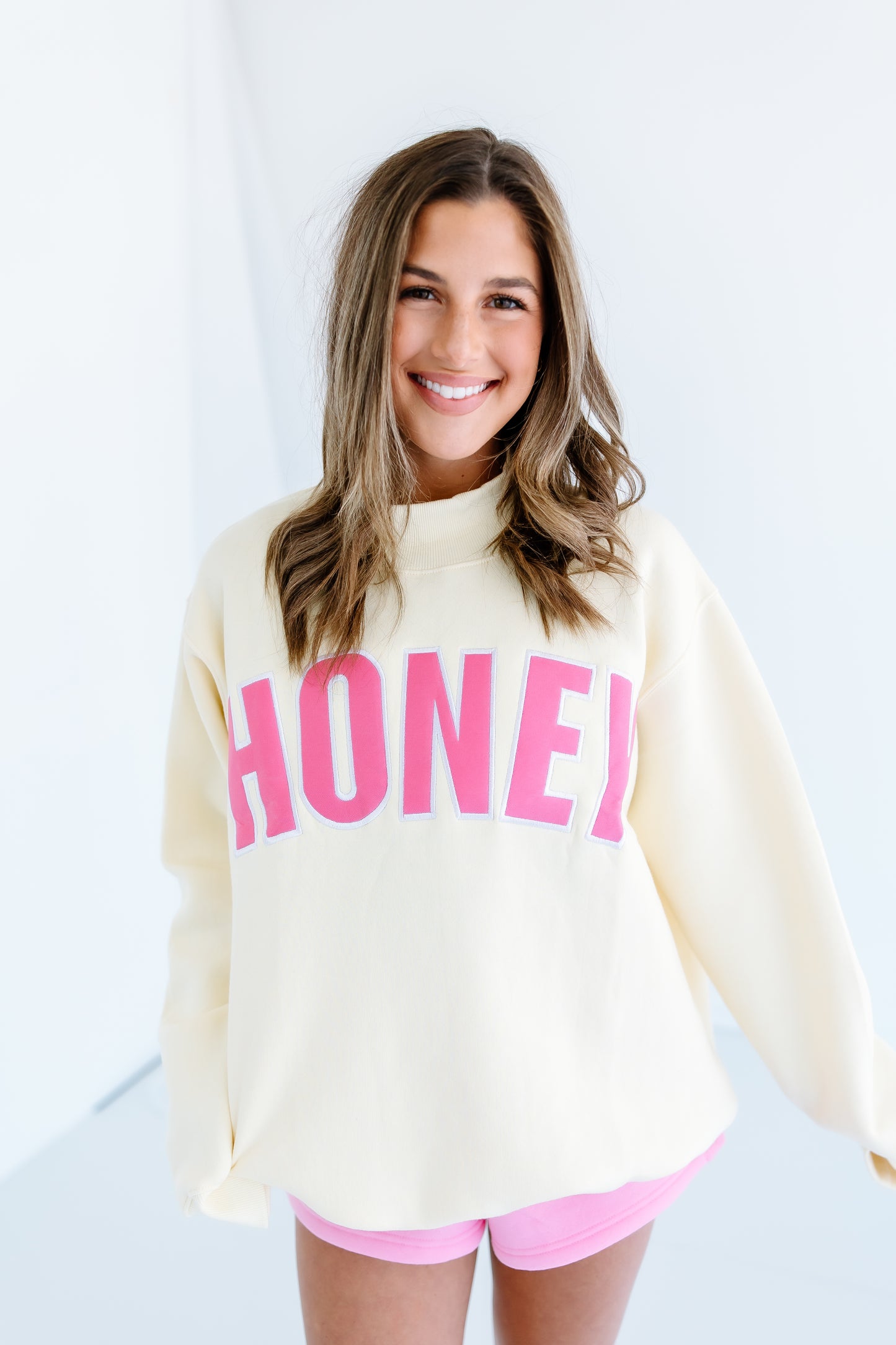 HONEY YELLOW AND PINK MOCKNECK