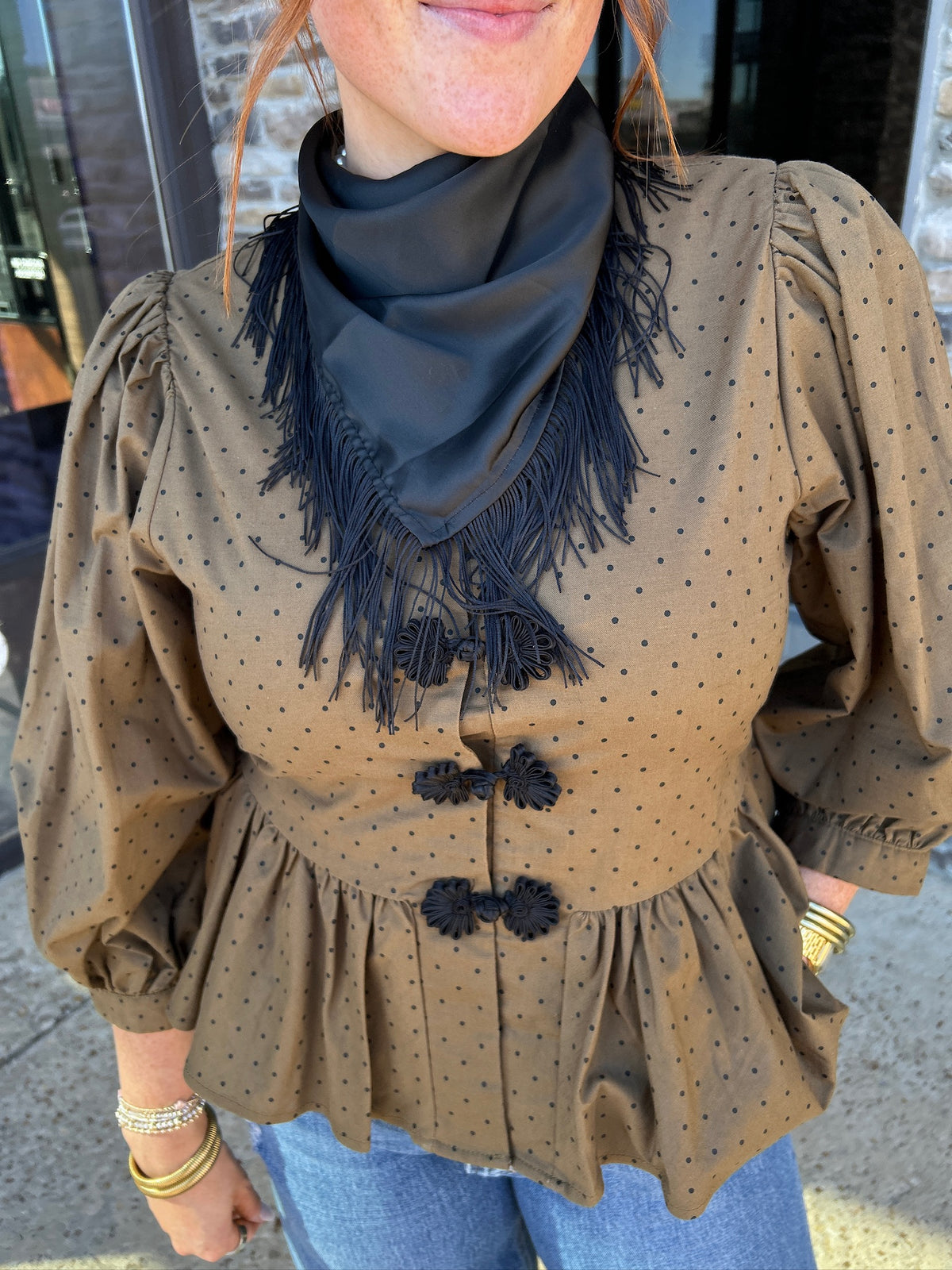 SOLID FRINGE SCARF