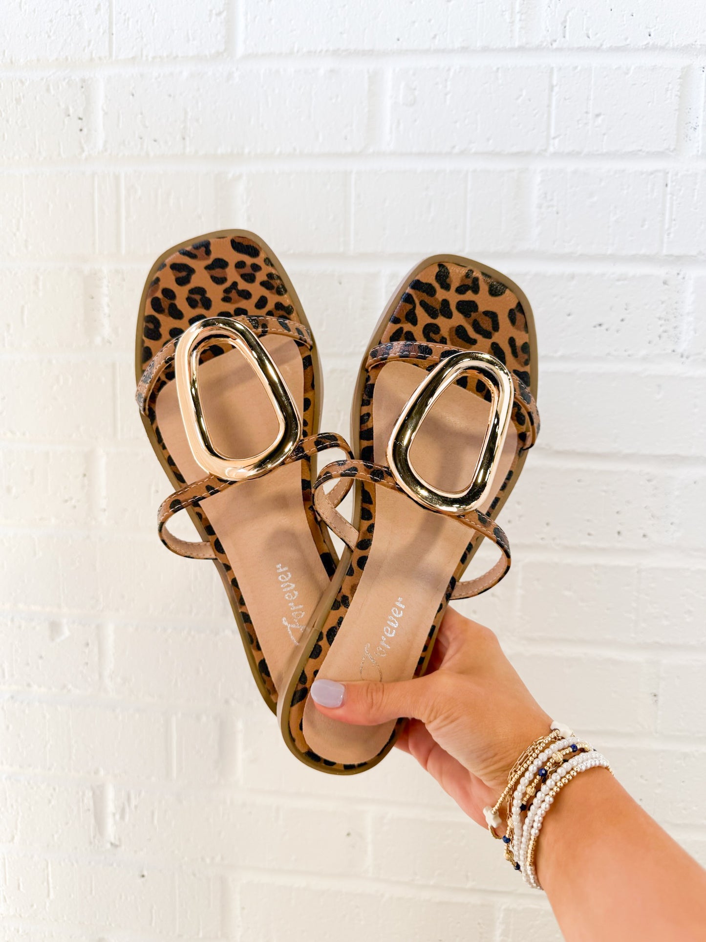 GOLD RING SANDALS