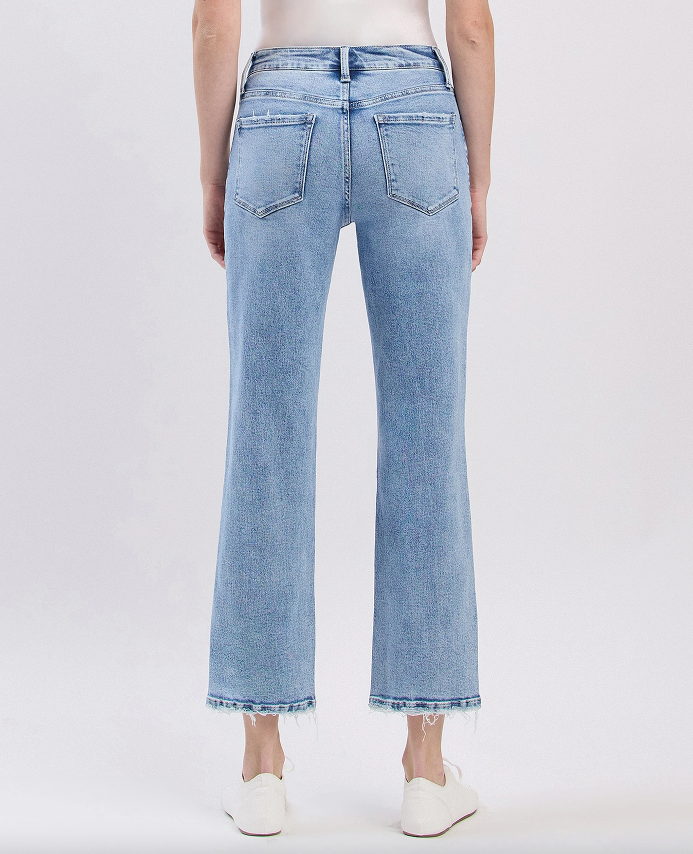VICTORIA HIGH RISE ANKLE STRAIGHT JEANS