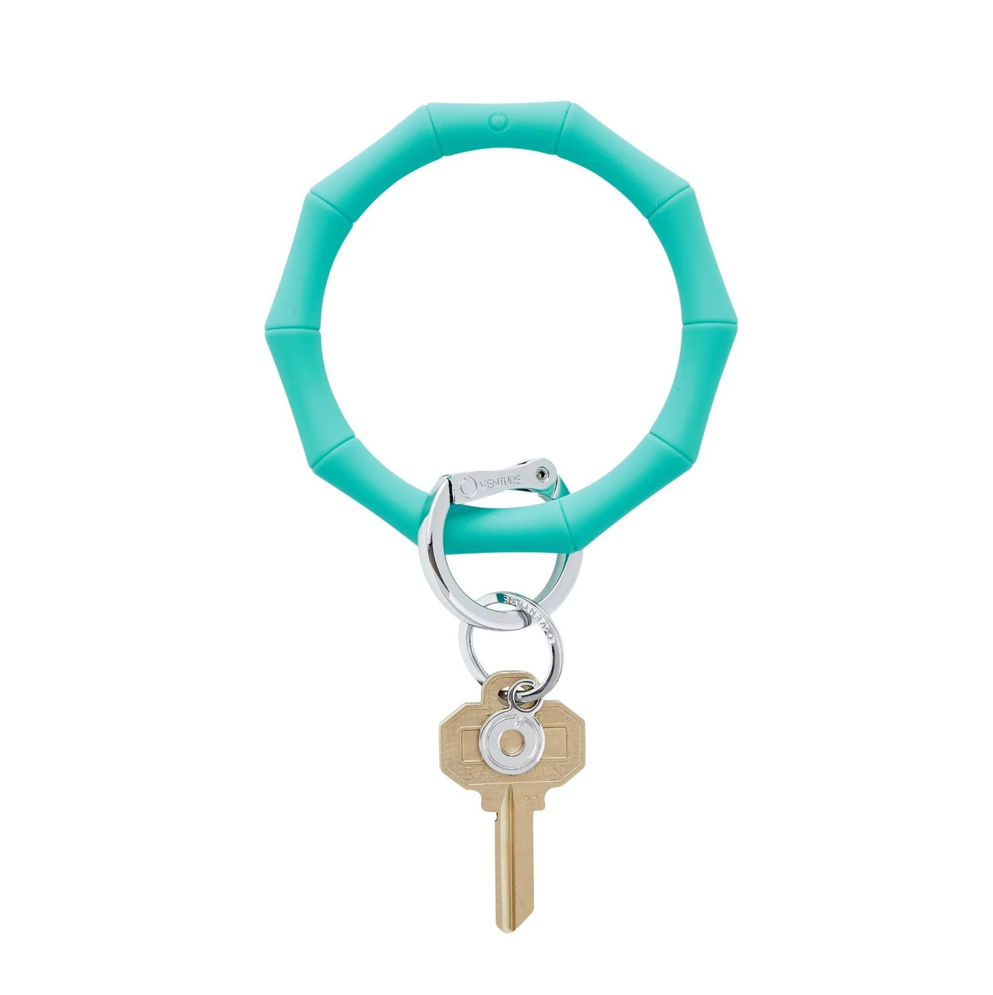 SILICONE BIG O® KEY RING - IN THE POOL BAMBOO