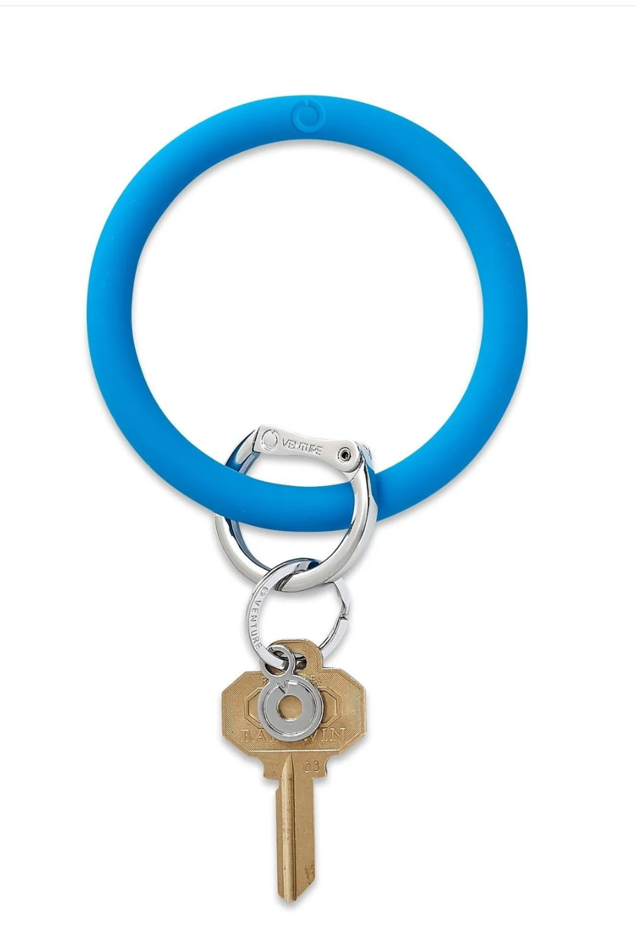 Silicone Big O® Key Ring - Peacock