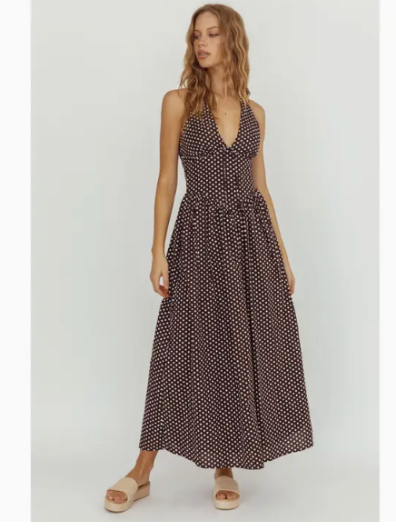 POLKA DOT BREEZE MAXI DRESS