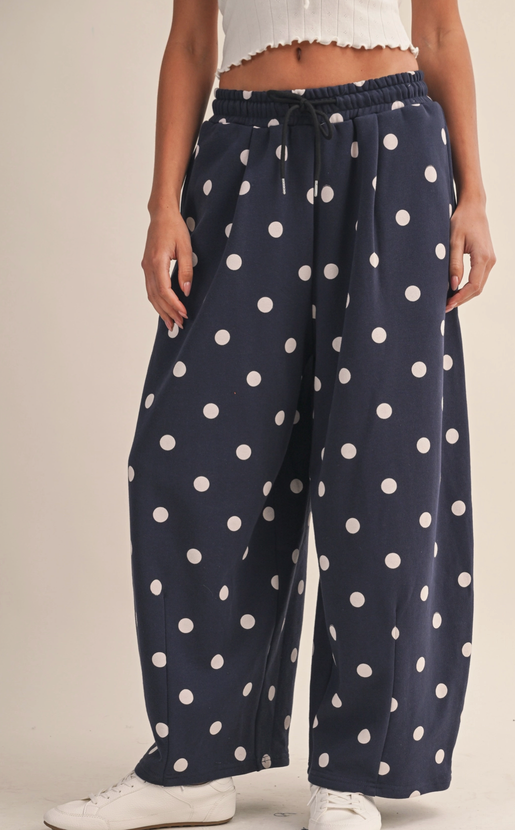 HAPPY TO BE POLKA DOT SWEAT PANTS