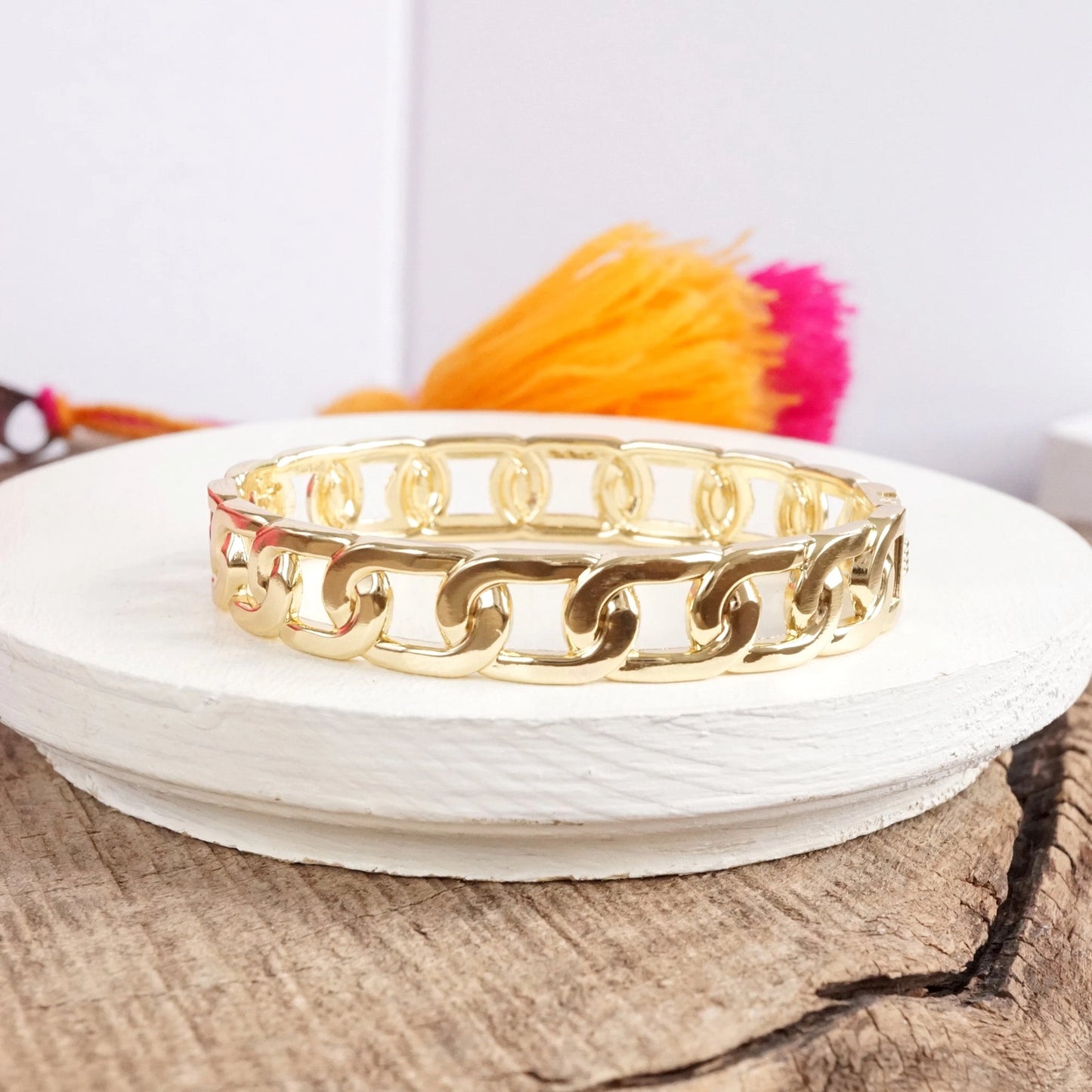 GOLD CHAIN BANGLE