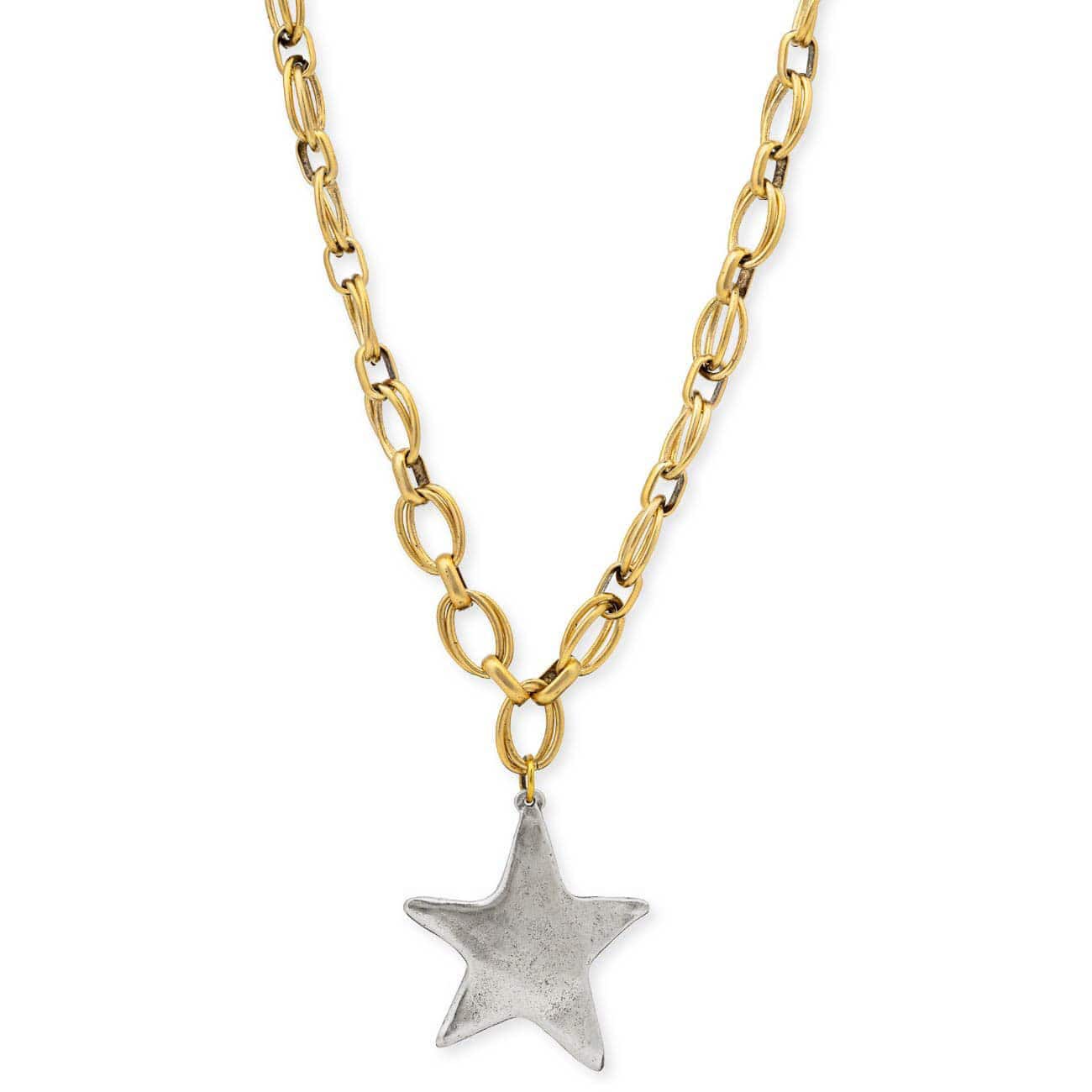 STAR SHINE TWO TONED NECKLACE