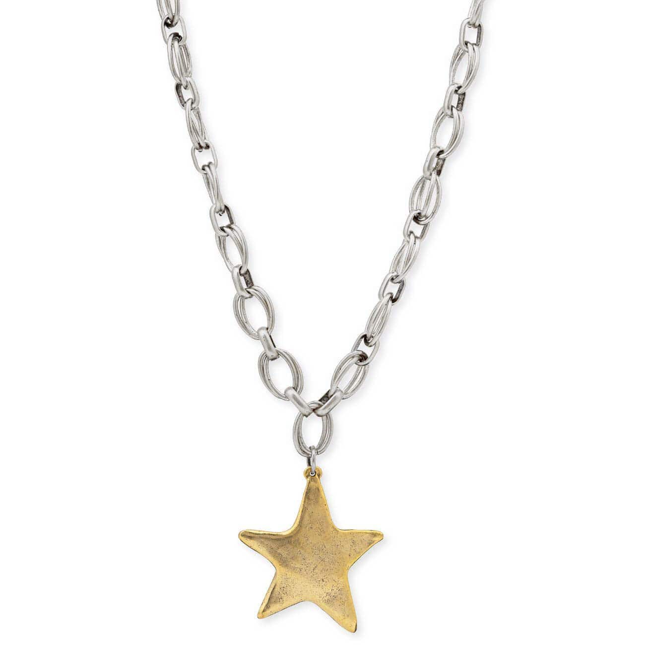 STAR SHINE TWO TONED NECKLACE