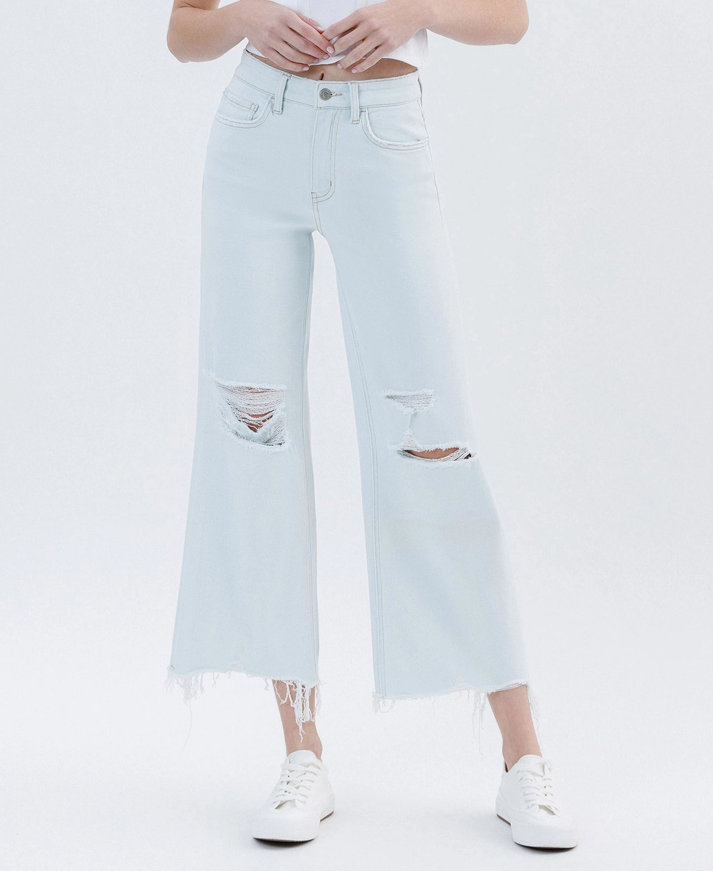 OLIVIA UNIATY HIGH RISE CROP JEANS