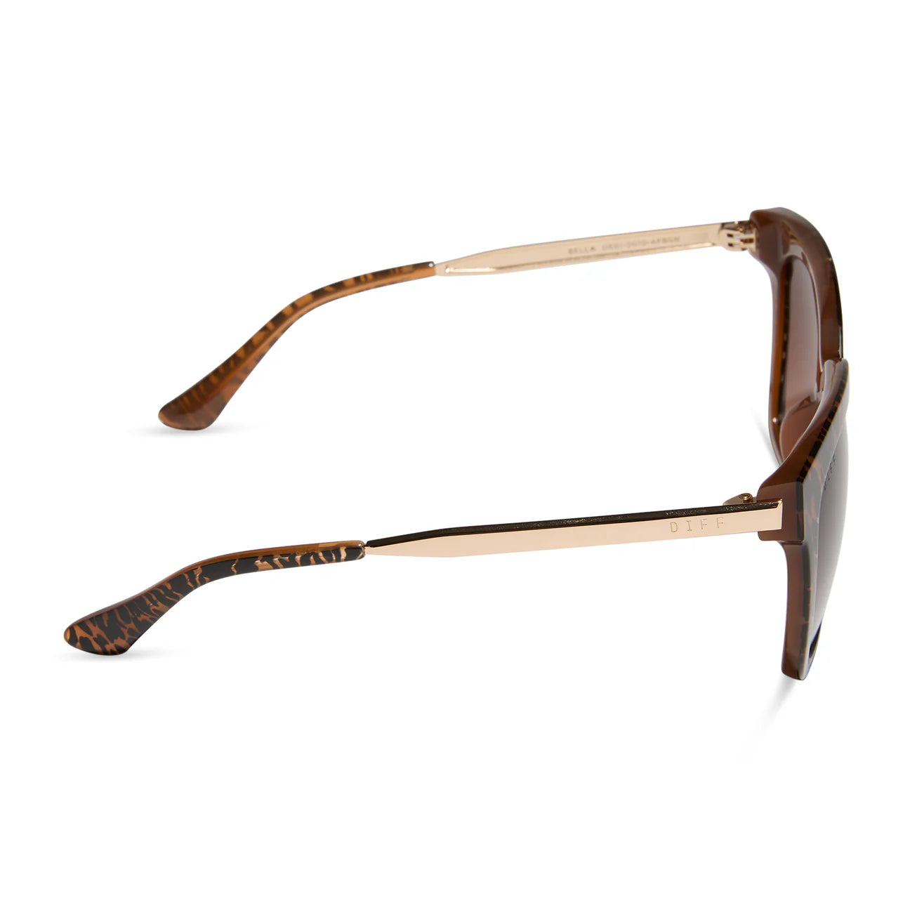 BELLA- ANIMAL + BROWN GRADIENT SUNGLASSES