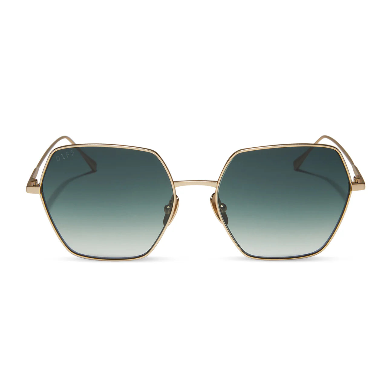 HARLOWE MATTE GOLD + G15 GRADIENT SUNGLASSES