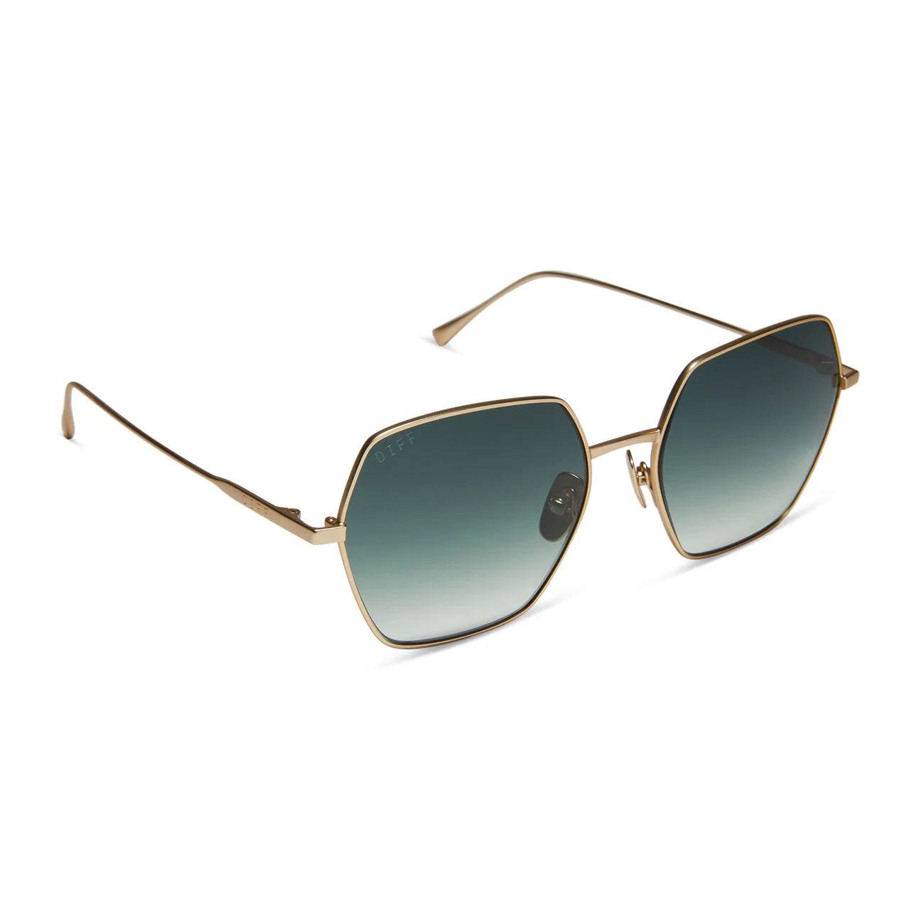 HARLOWE MATTE GOLD + G15 GRADIENT SUNGLASSES