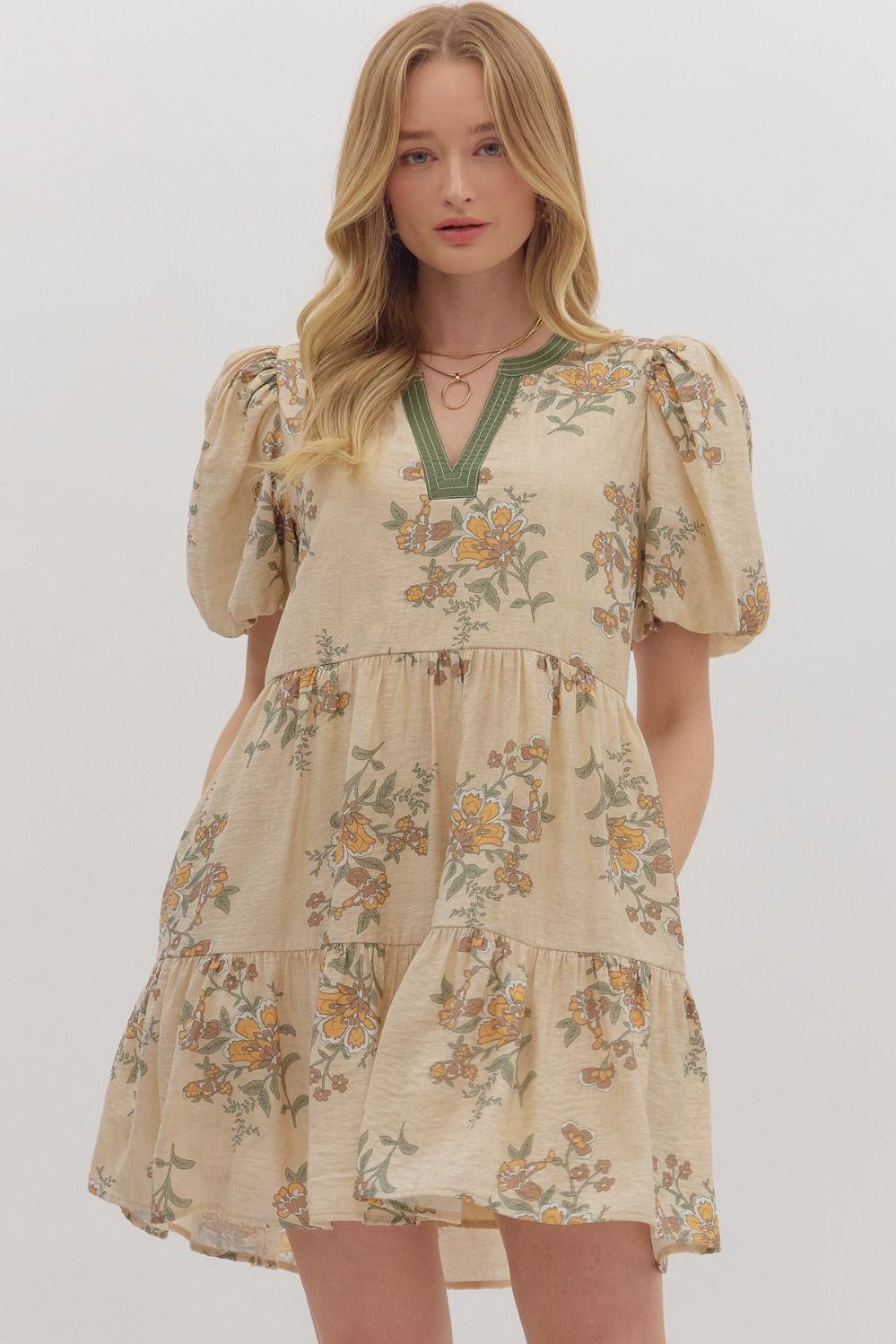HEAR ME OUT FLORAL PRINT MINI DRESS