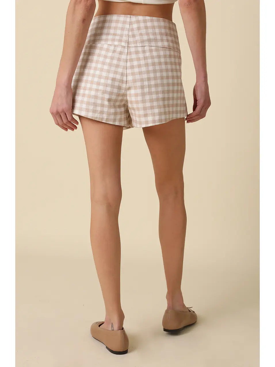 KAILEE GINGHAM WRAPPED SKORT