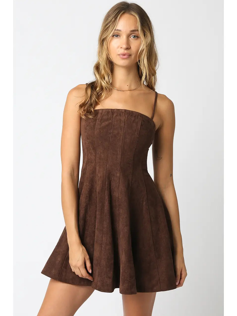 LITZY SUEDE DRESS