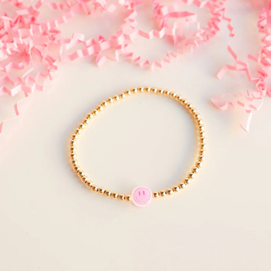 Smiley BB Bead Bracelet