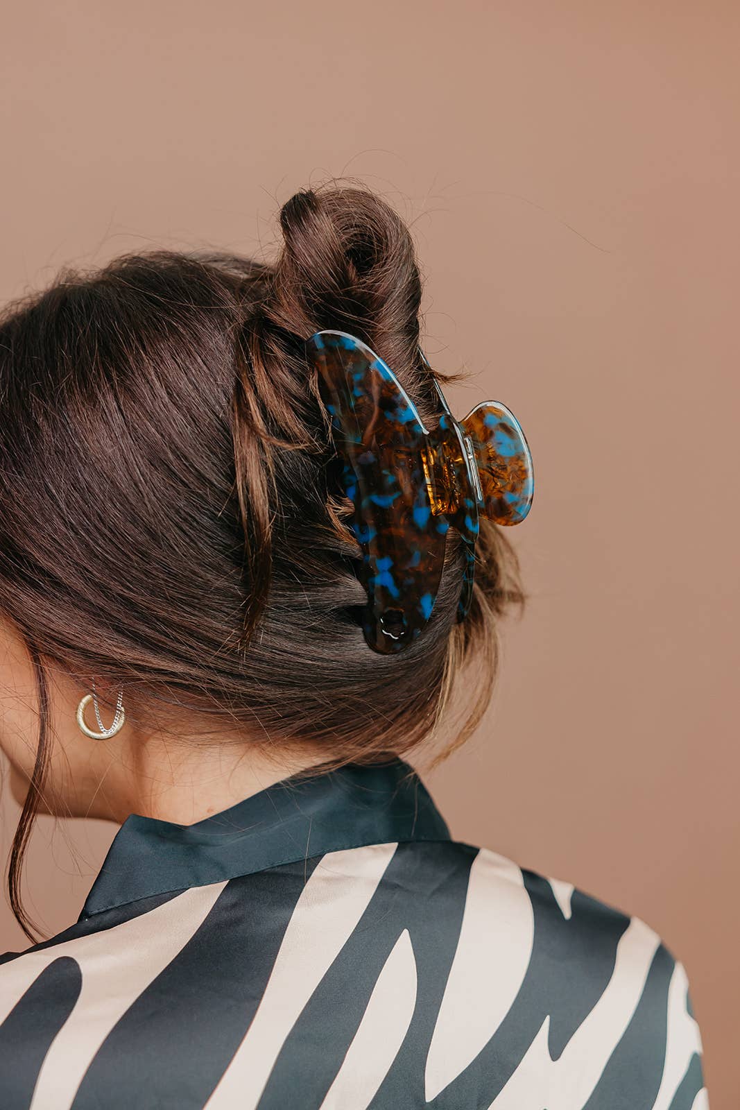 KAXI House of Her Tortoise Teal Acetate Claw - Two Sizes