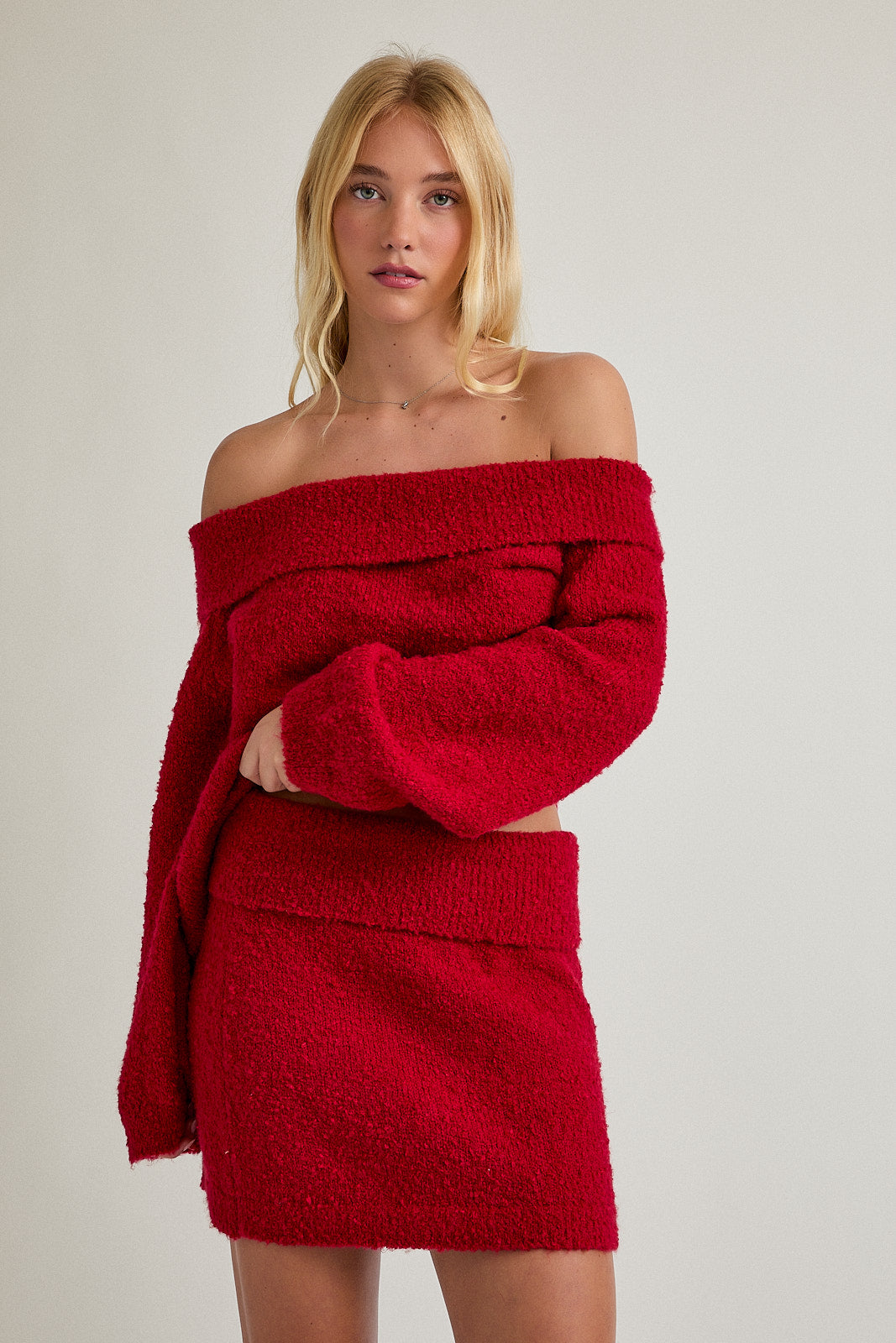 RUBY RED SWEATER SET