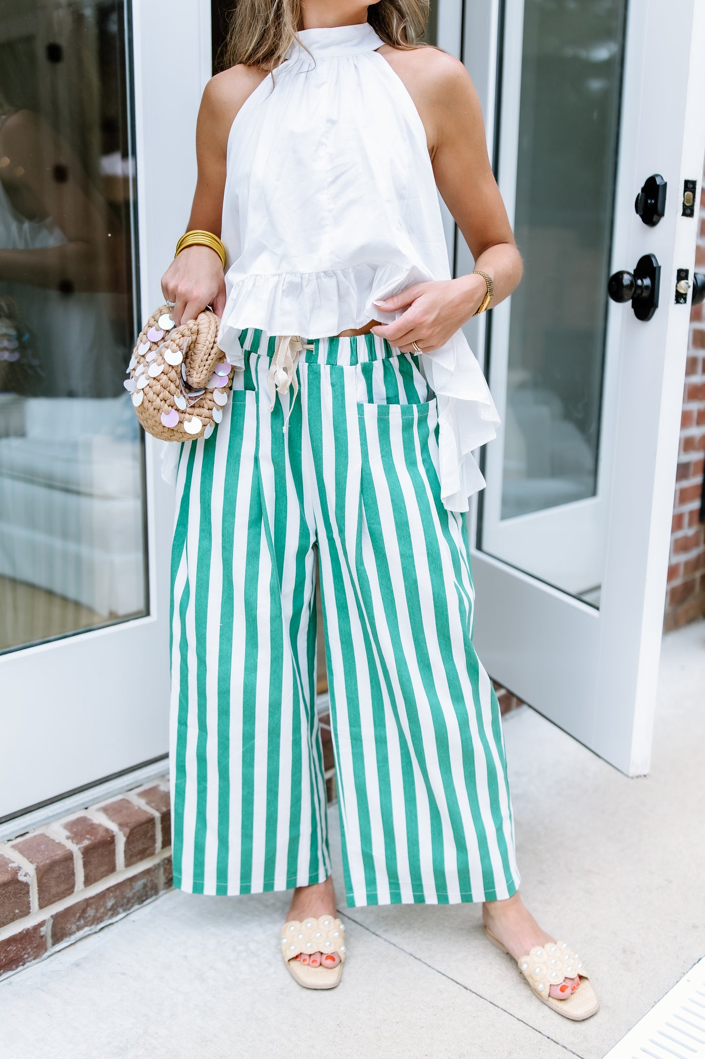 MUST HAVE WIDE STRIPE PANTS