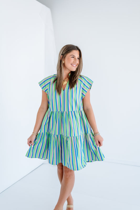 JANELLY POPLIN MINI DRESS
