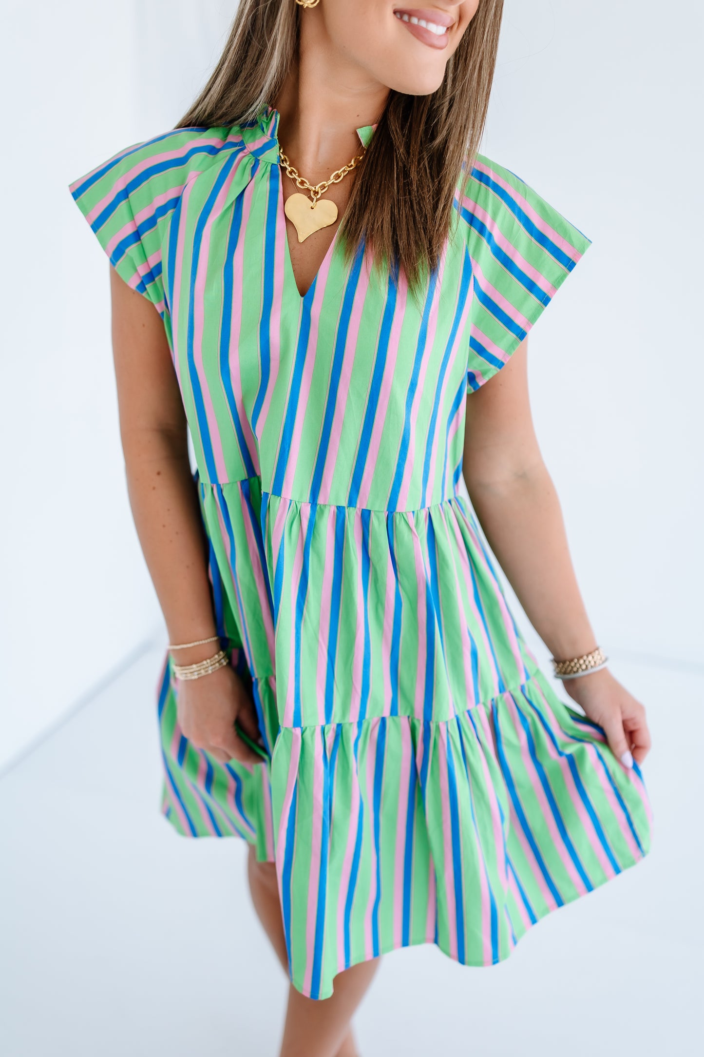 JANELLY POPLIN MINI DRESS
