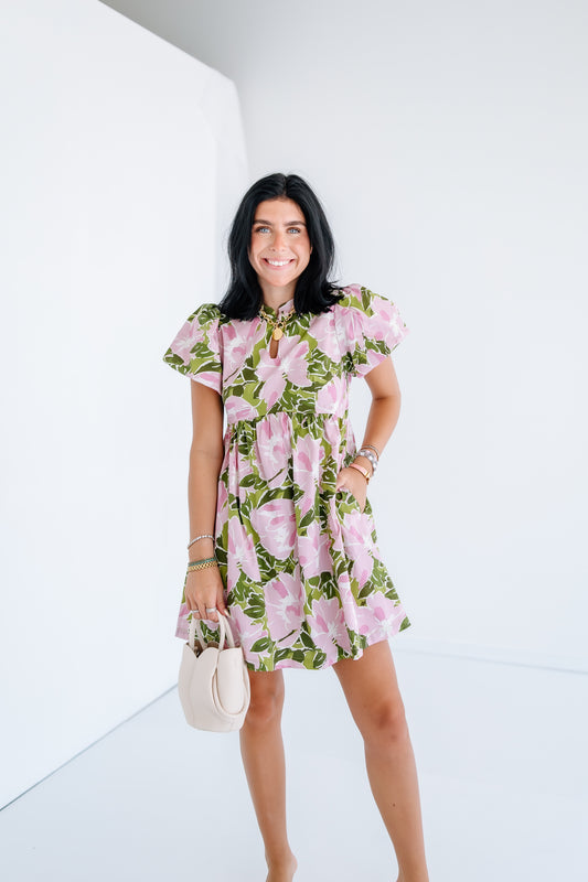 KEYHOLE CLASSIC BABYDOLL DRESS