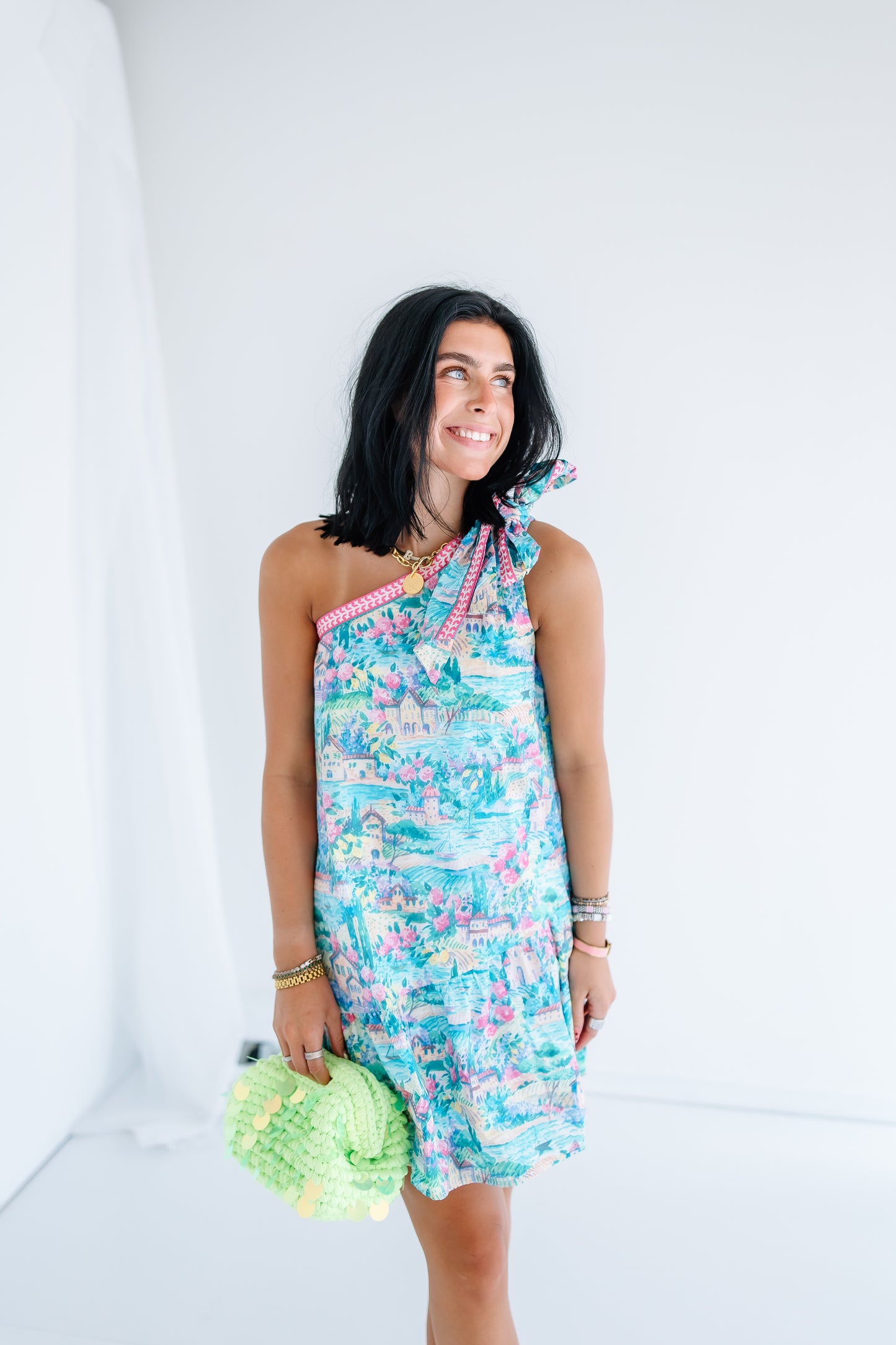 SCENIC ROUTE ONE SHOULDER MINI DRESS