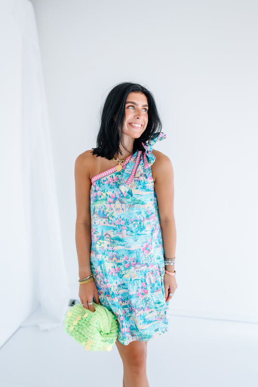SCENIC ROUTE ONE SHOULDER MINI DRESS