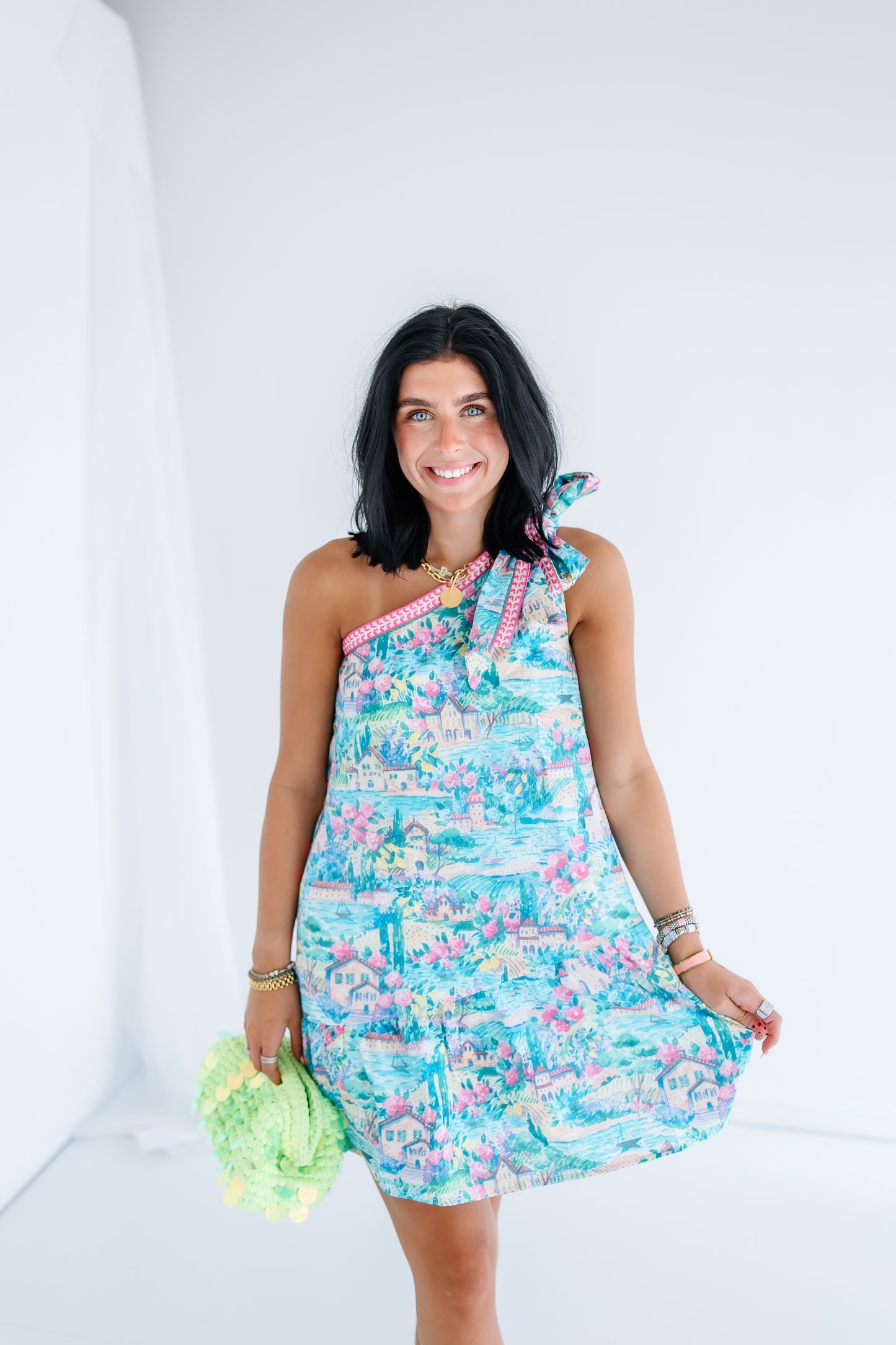 SCENIC ROUTE ONE SHOULDER MINI DRESS
