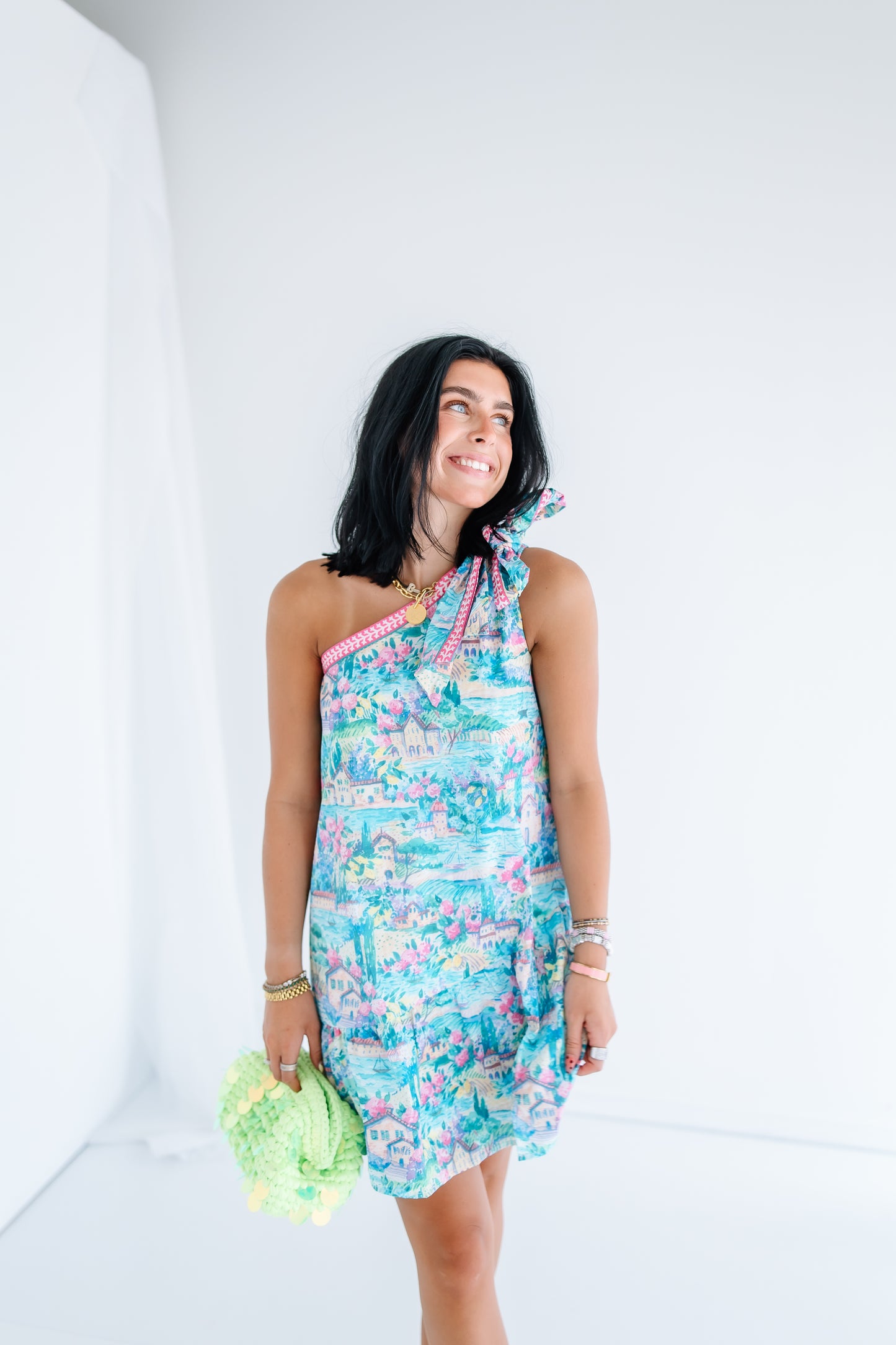 SCENIC ROUTE ONE SHOULDER MINI DRESS