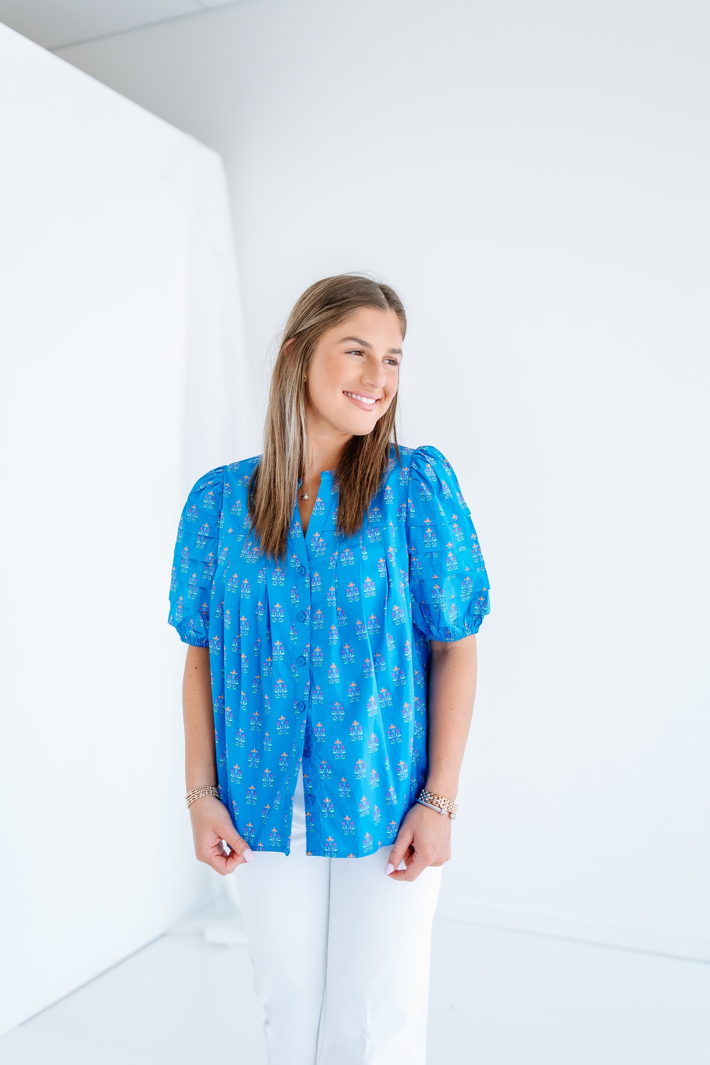 COURT BUTTON DOWN TOP