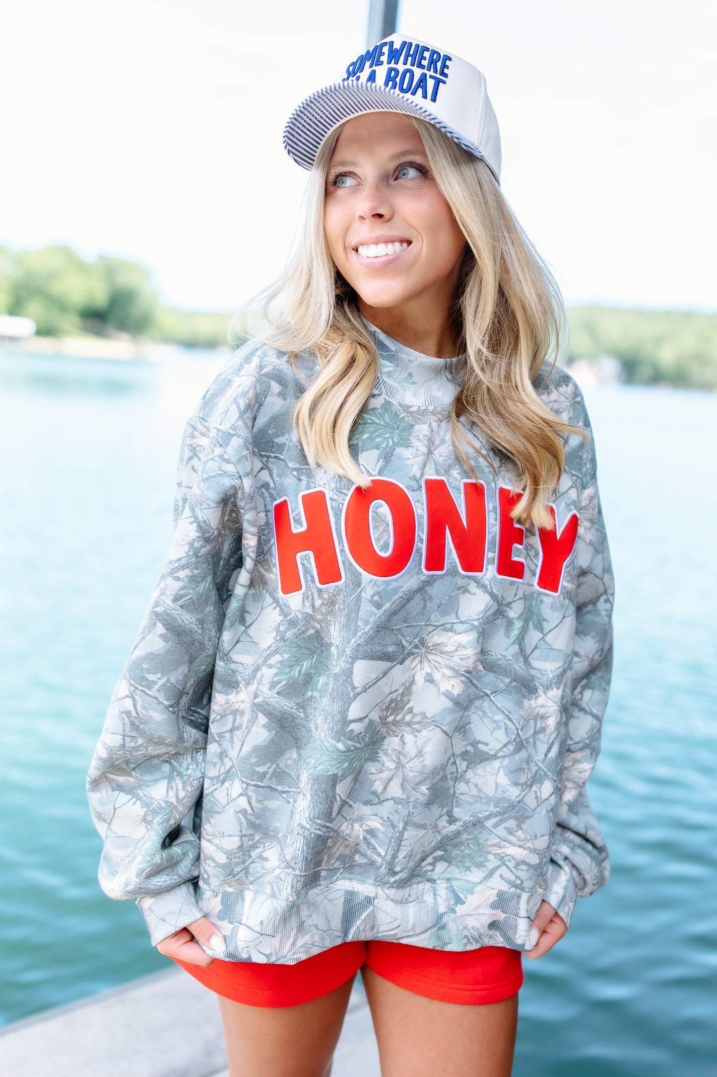 HONEY CAMO MOCKNECK