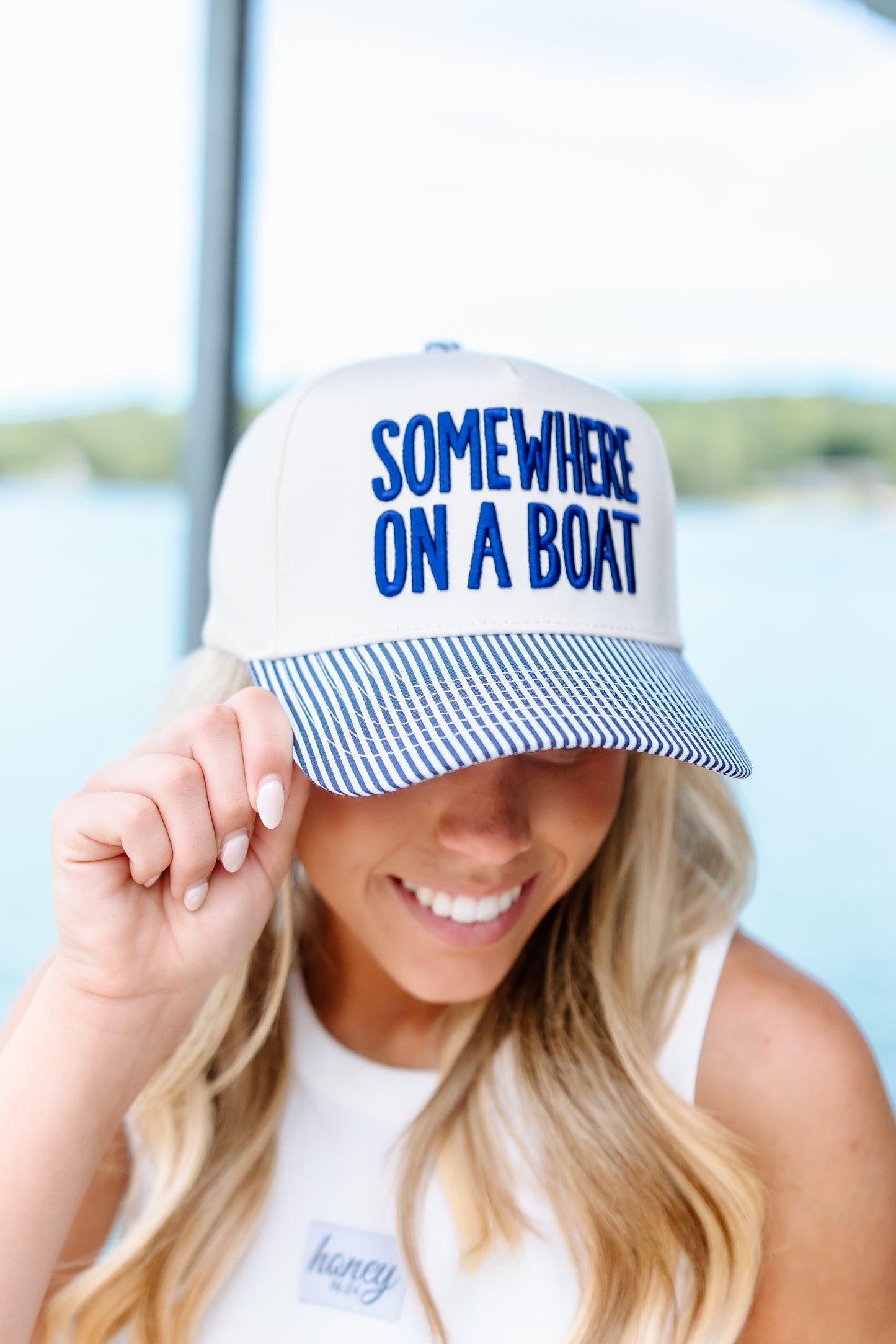 Somewhere On A Boat Hat