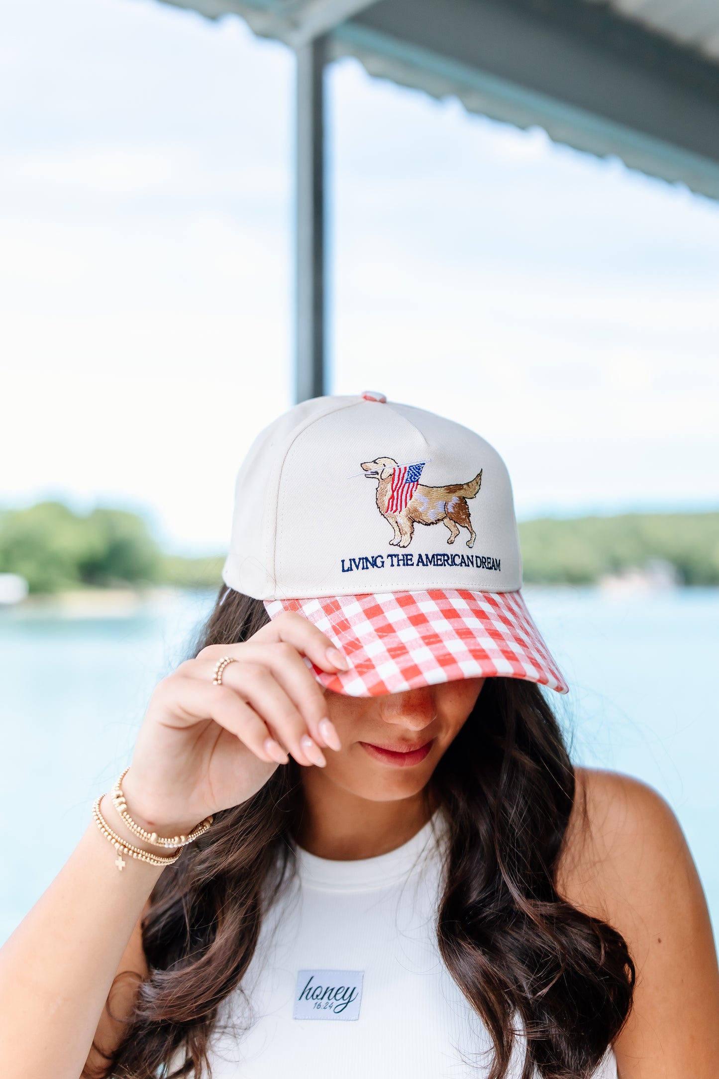 Living The American Dream - Gingham Hat
