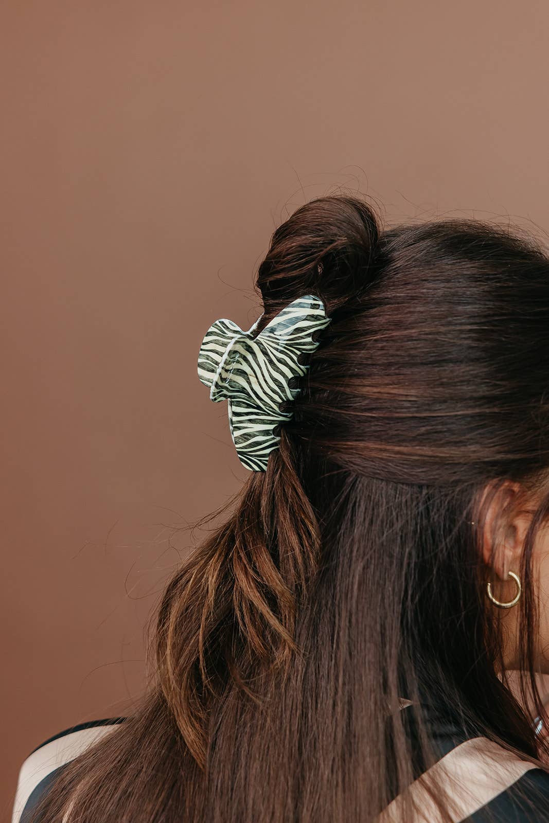 KAXI House of Her Zebra Acetate Claw - Two Sizes