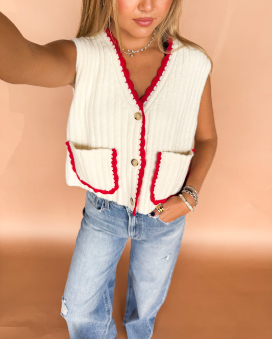 WHEN YOU'RE BACK SWEATER VEST