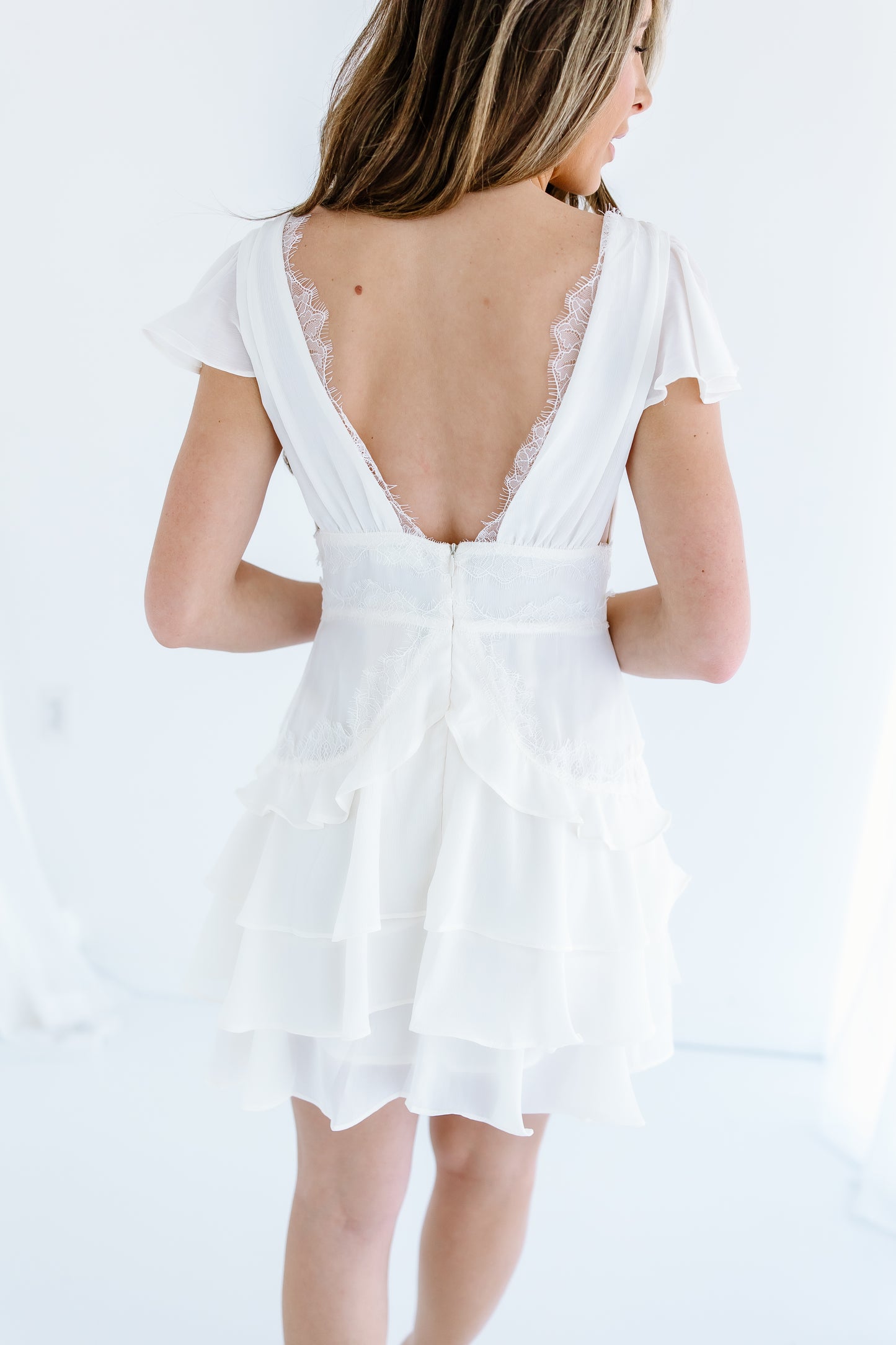 LACEY TOP MINI DRESS