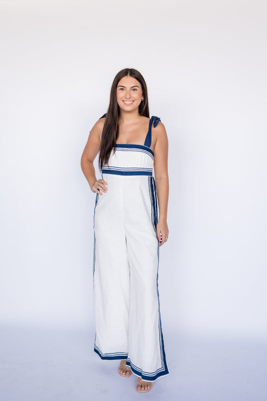 SAIL LINEN JUMPSUIT
