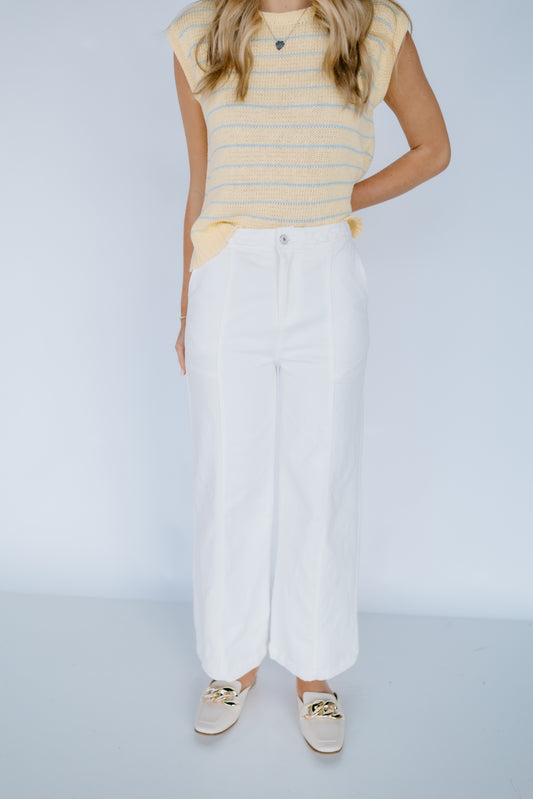 BRAID WAISTED DETAIL PANTS