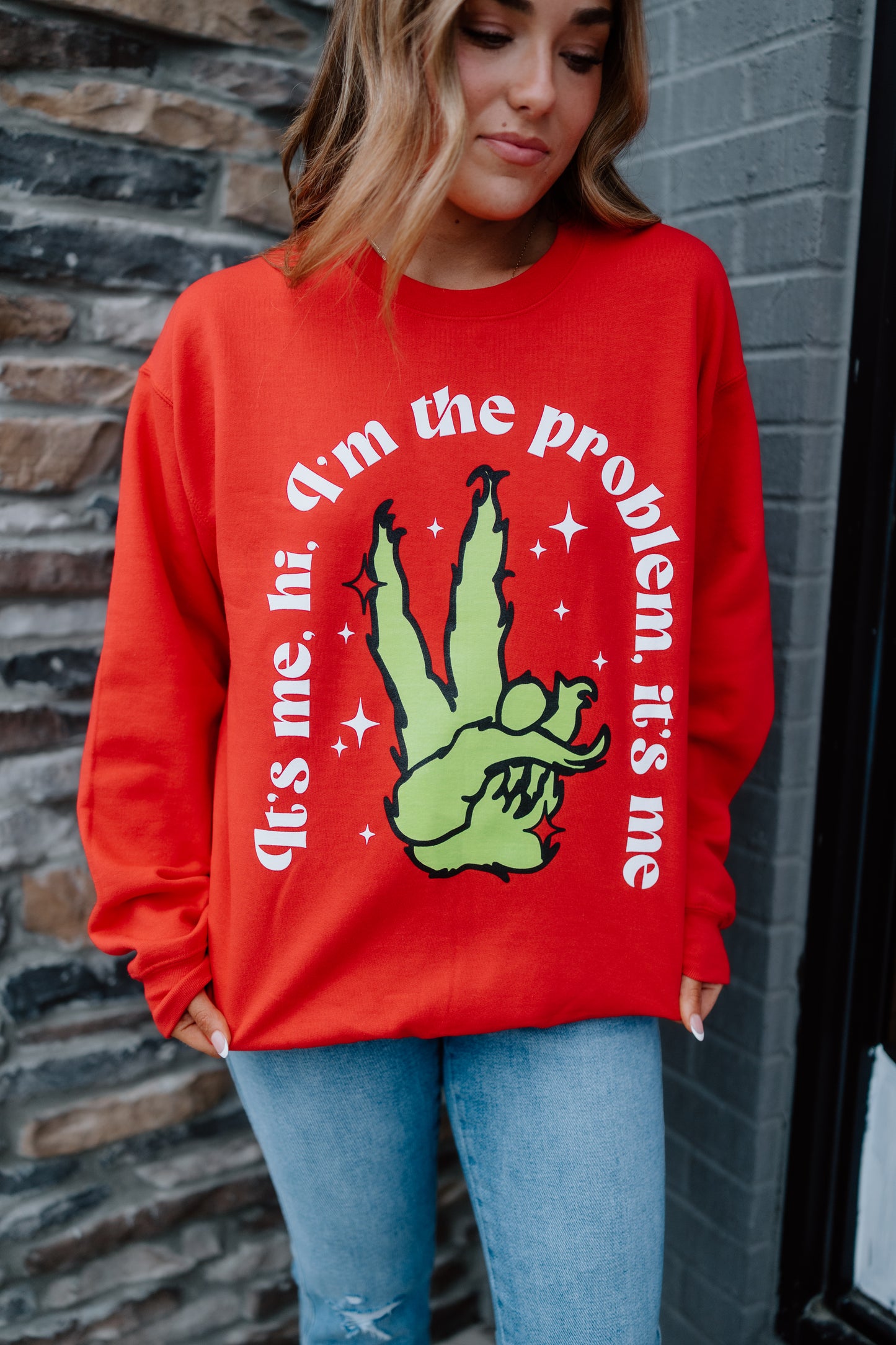 I'M THE PROBLEM GRINCH SWEATER