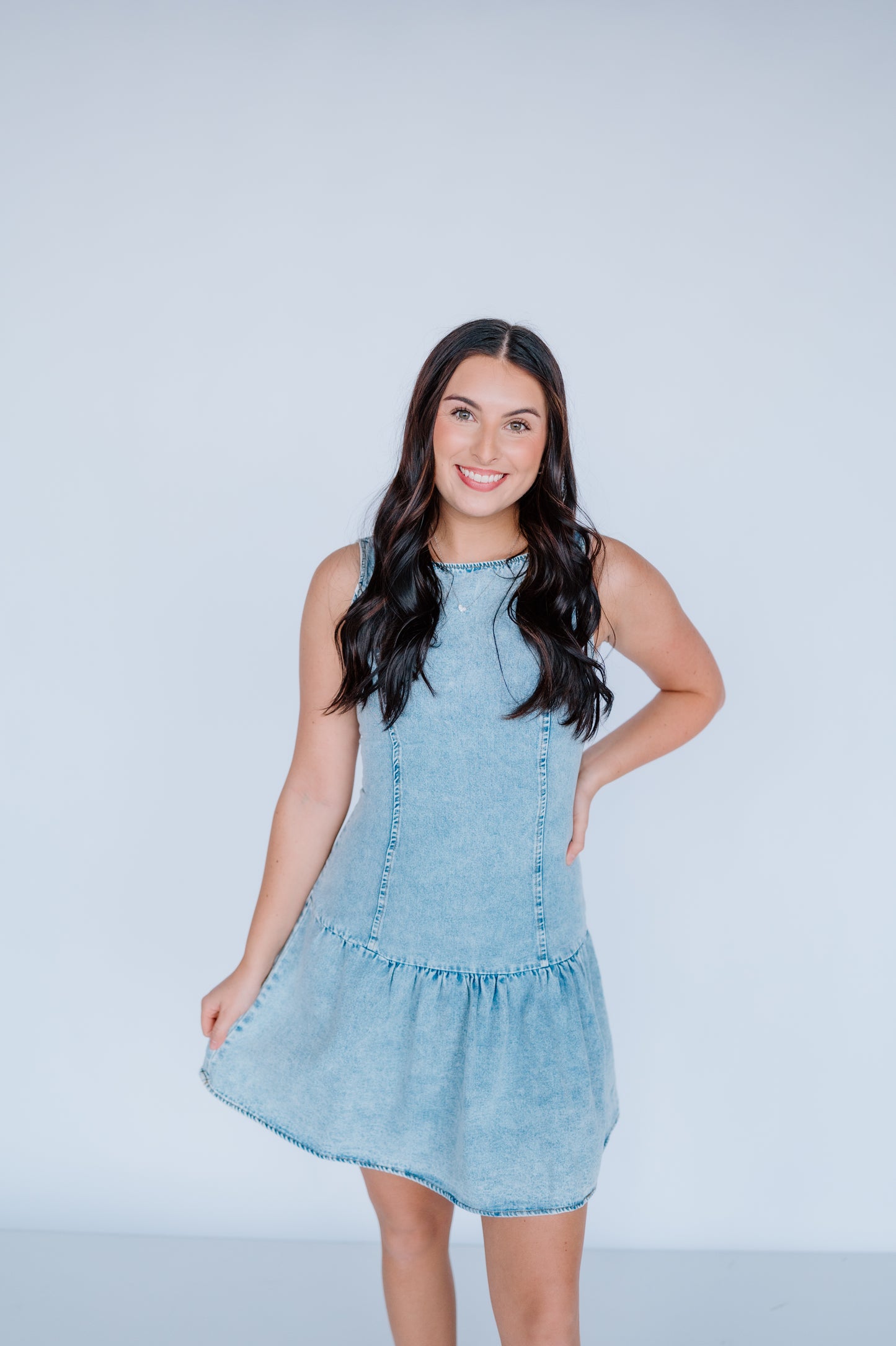 BETTER NOW DENIM DRESS