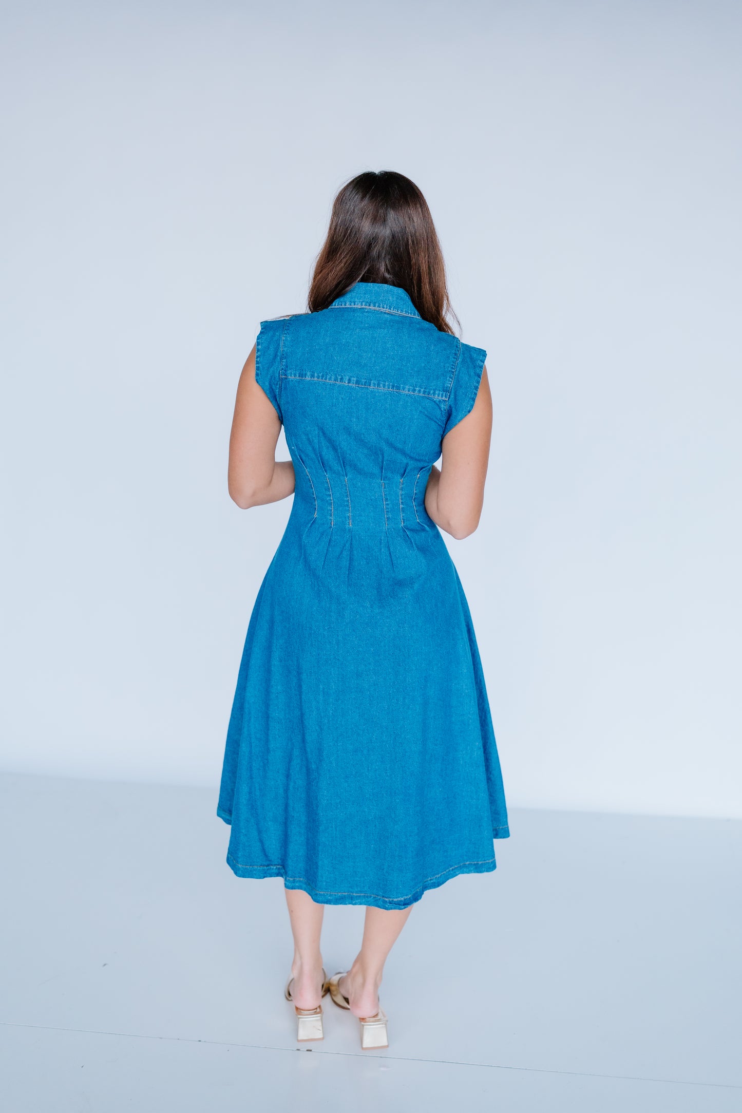 CAN'T HANDLE THIS DENIM DRESS