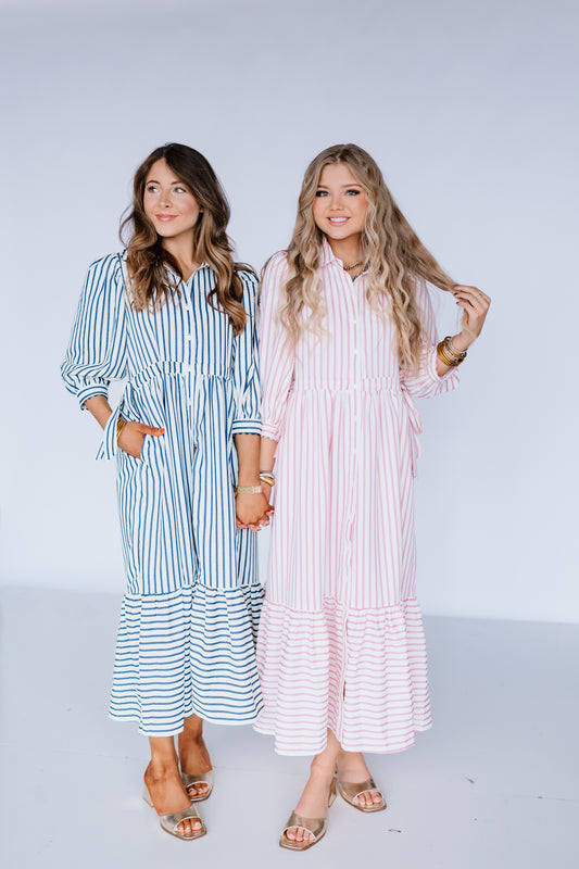 MEET ME AT THE HAMPTONS MIDI DRESS