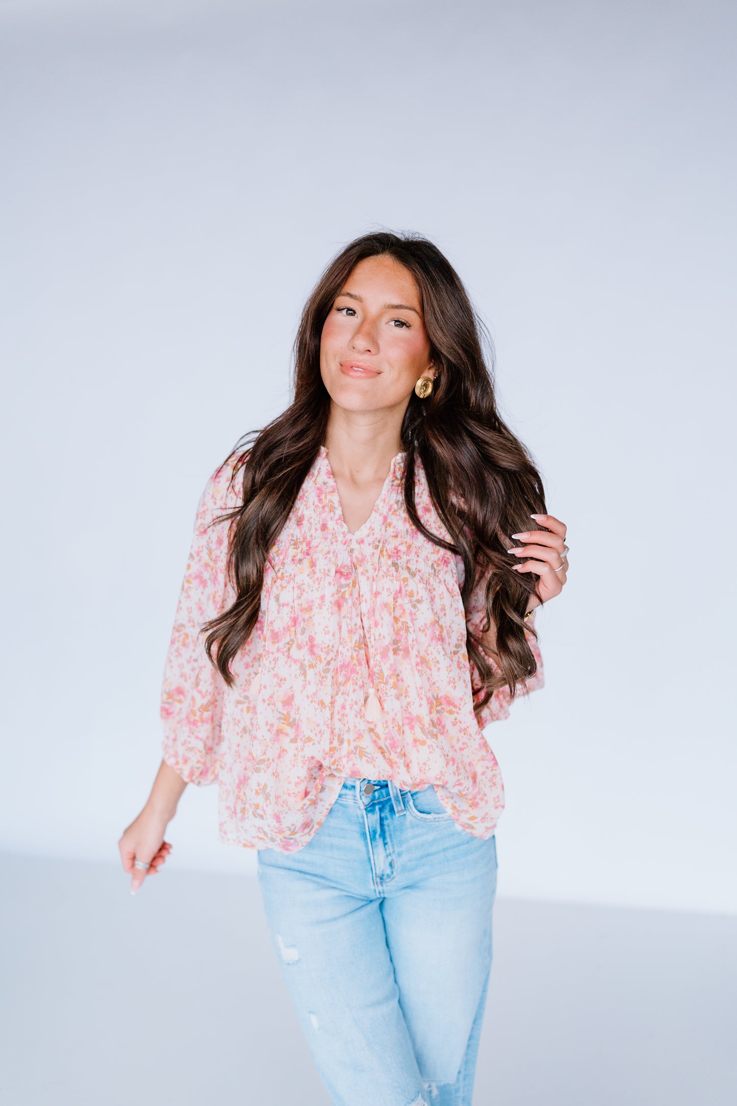 EASY GOING FLORAL TOP