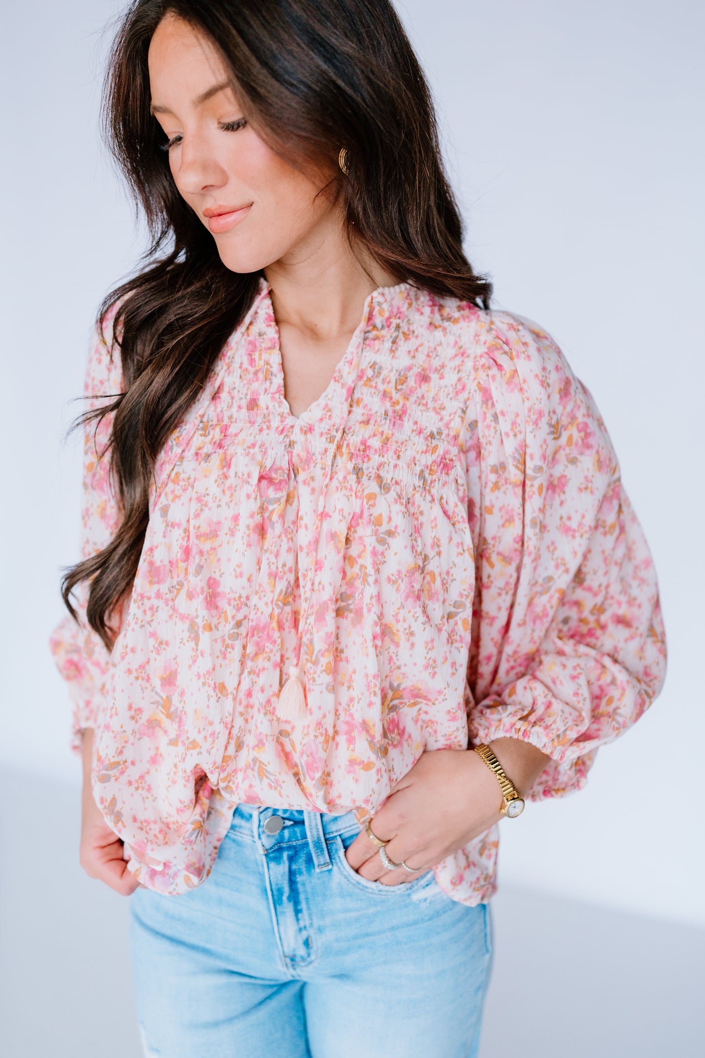 EASY GOING FLORAL TOP