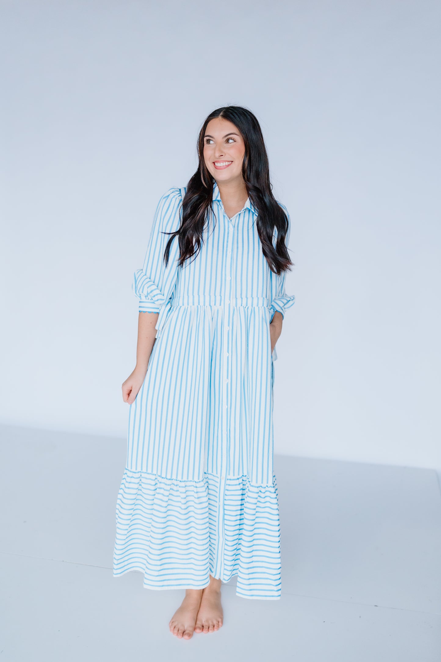 MEET ME AT THE HAMPTONS MIDI DRESS